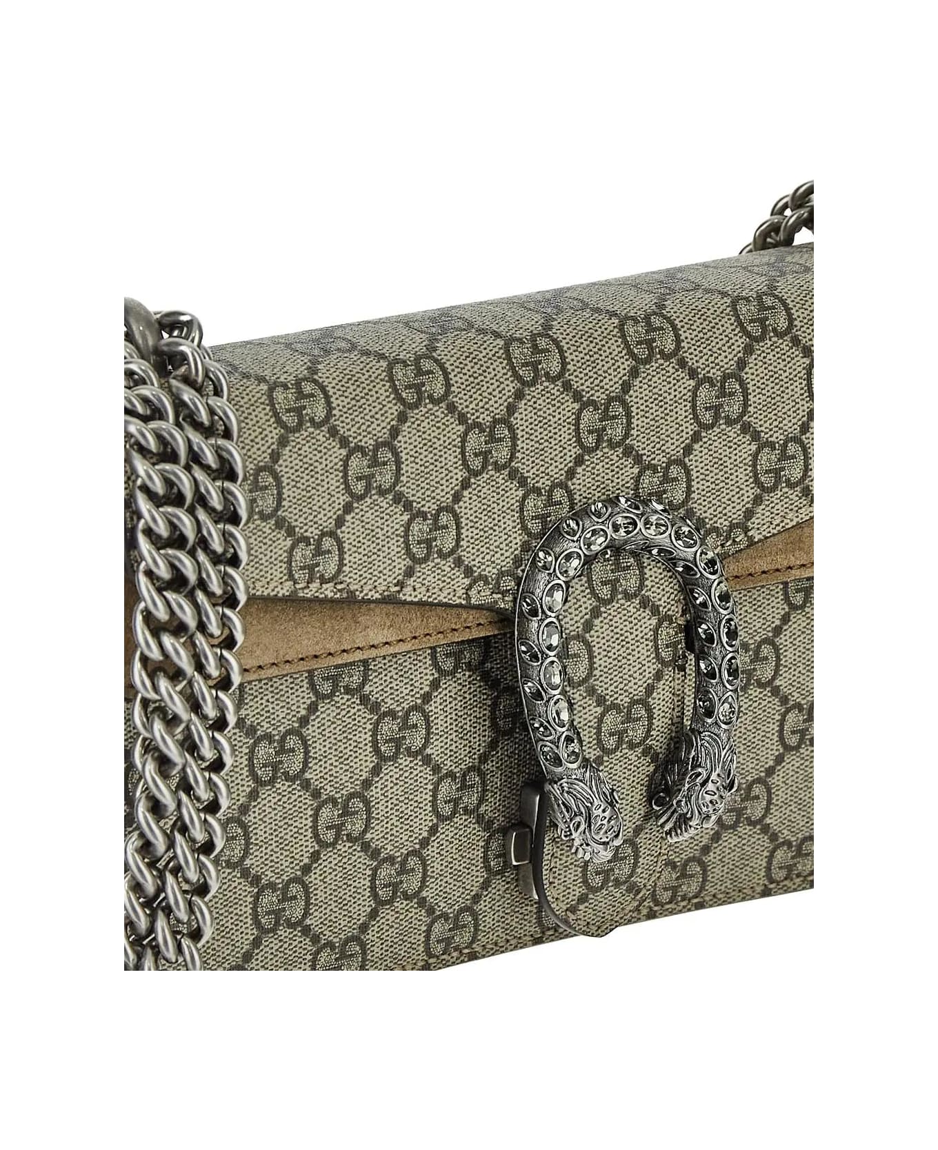 Gucci Dionysus Gg Small Shoulder Bag - Beige