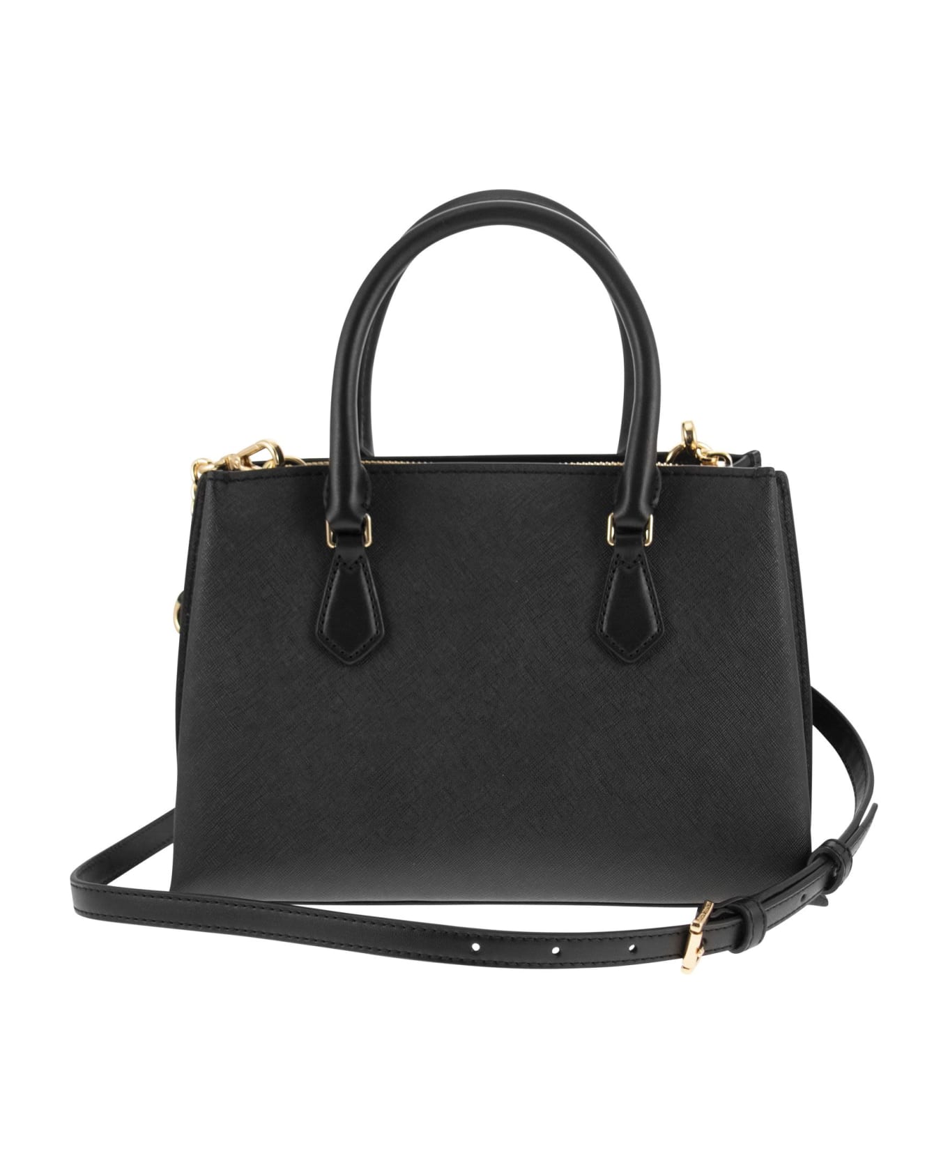 Michael Kors Ruby Leather Handbag - black