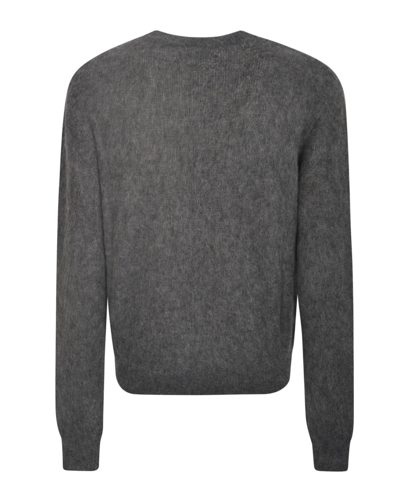 AMIRI Logo Round Neck Sweater - Grey