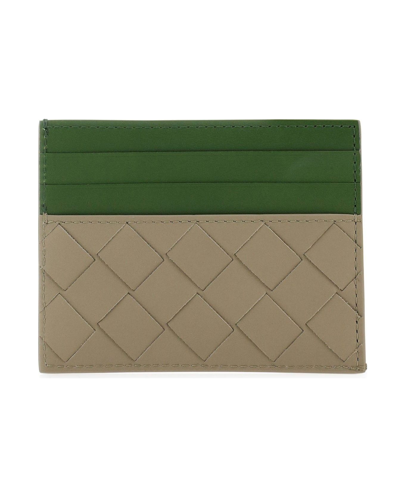 Bottega Veneta Two-tone Leather Card Holder 財布