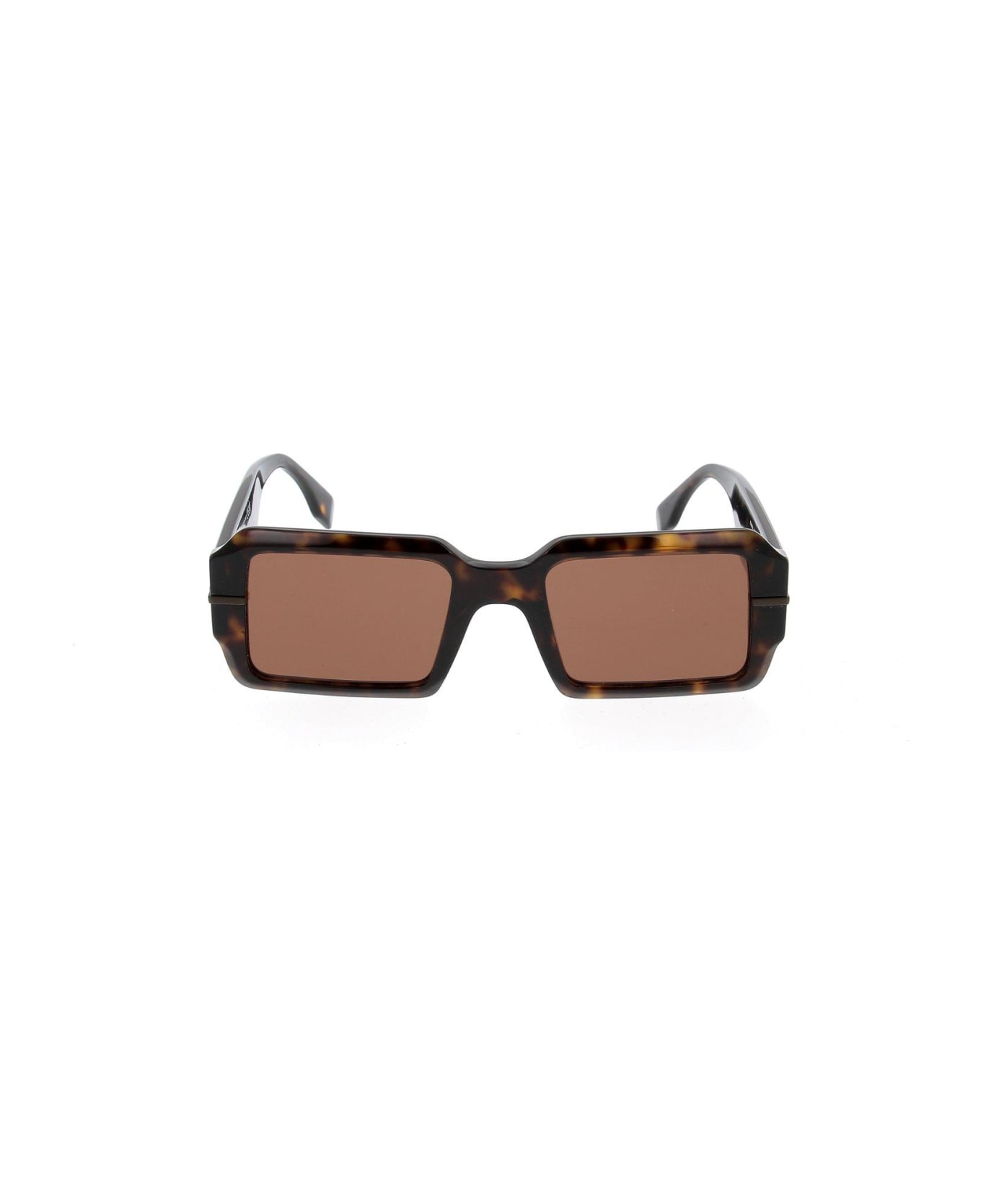 Fendi Eyewear Rectangle Frame Sunglasses - 52e