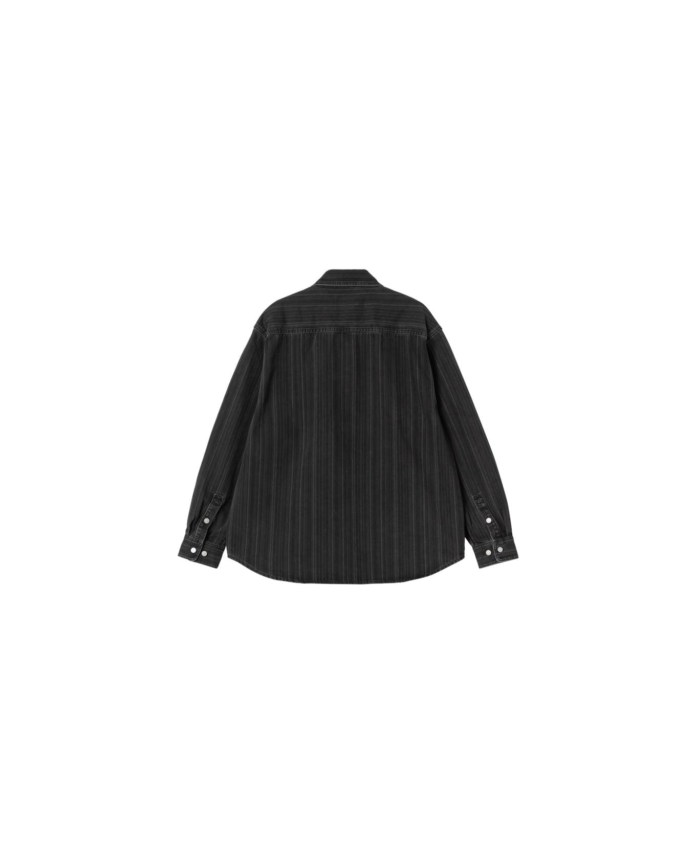 Carhartt Rylan Shirt Jac - Rylan Stripe, Black