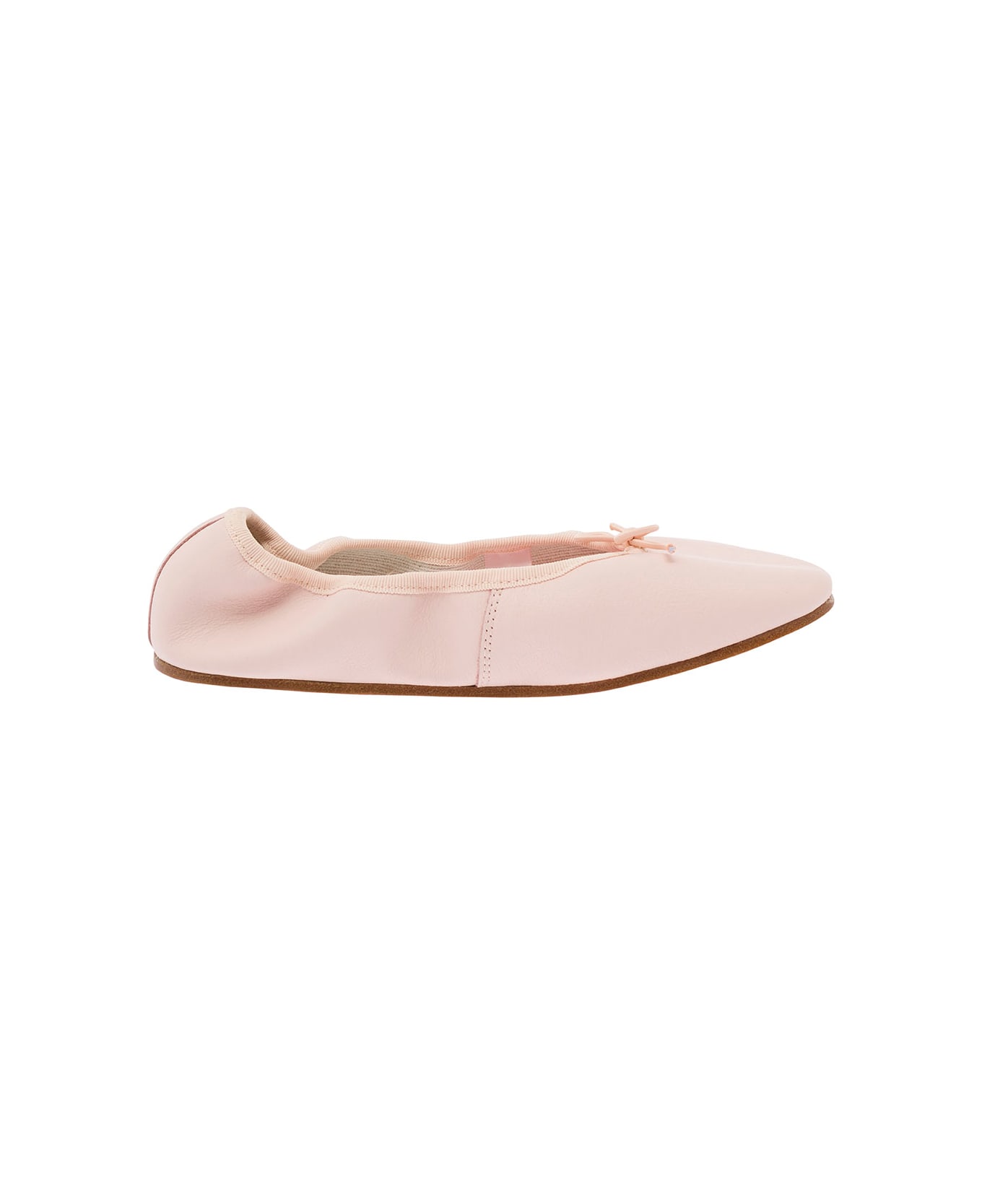 Repetto 'sofia' Pink Ballet Flats With Ribbon In Leather Woman - Pink