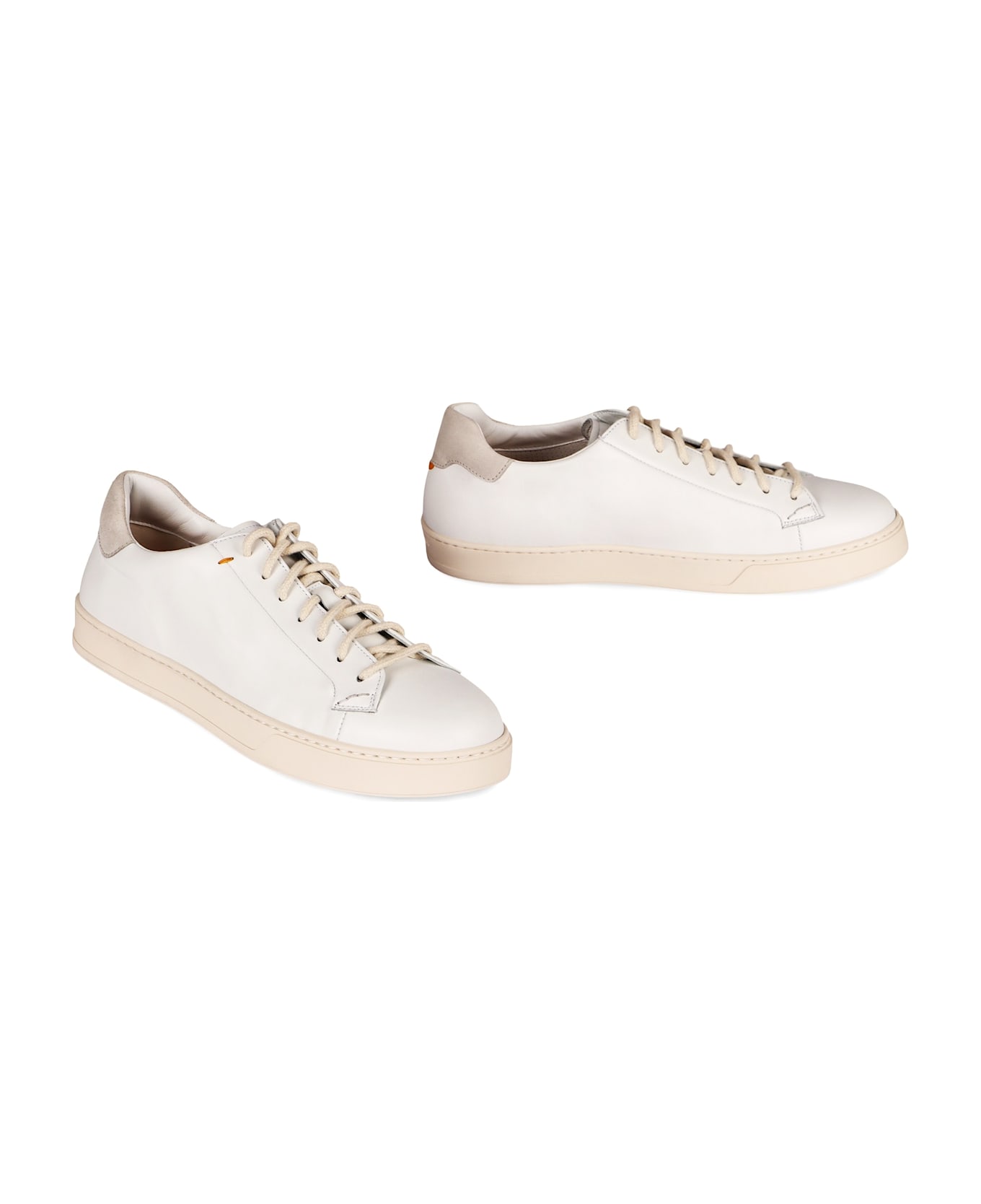 Doucal
s Leather Sneakers - White