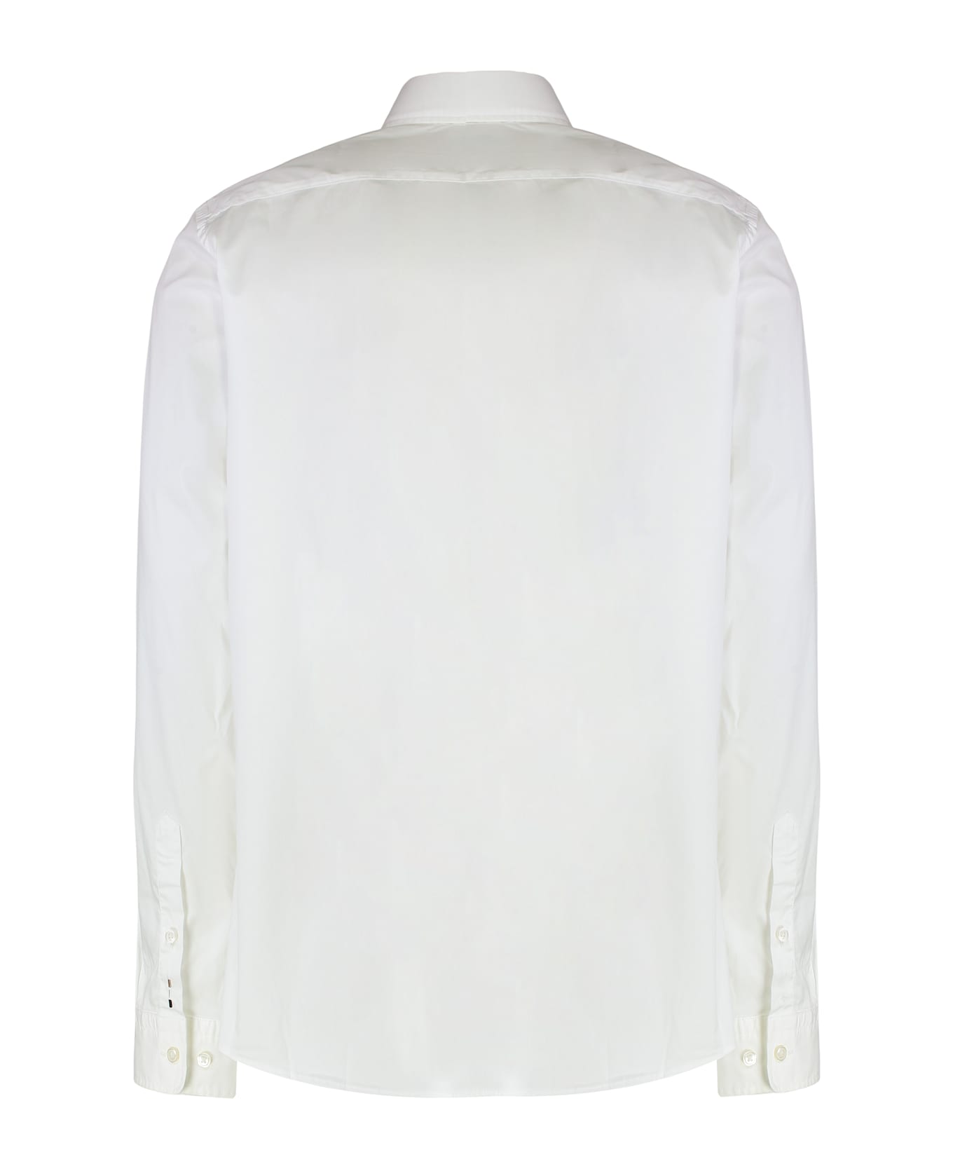 Hugo Boss Slim Fit Shirt In Cotton Blend - White