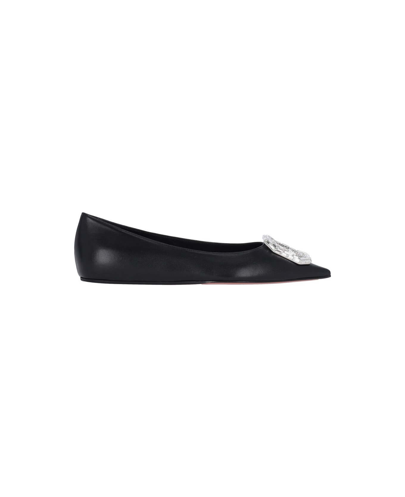 Amina Muaddi 'camelia' Ballet Flats - Black  