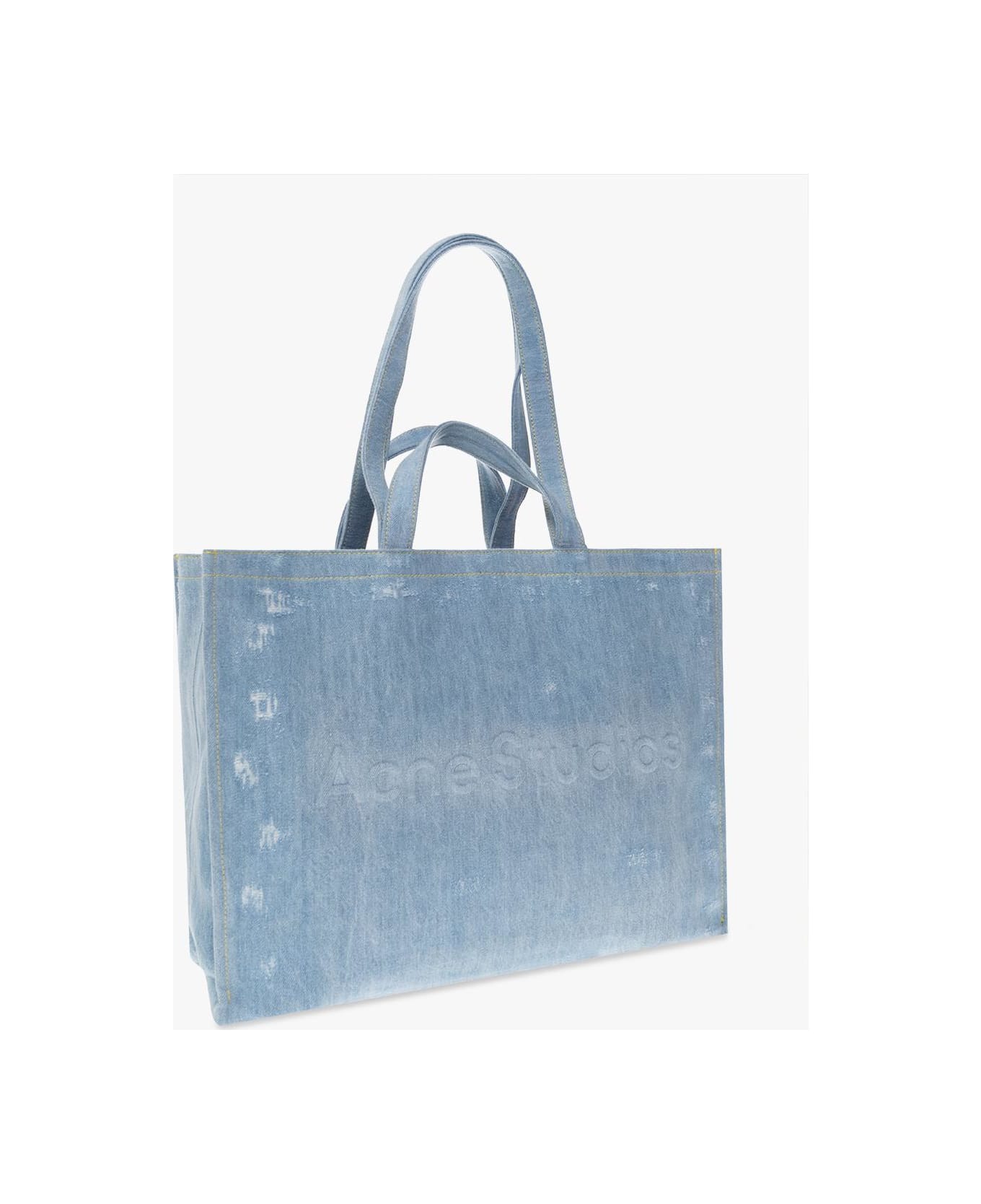 Acne Studios Denim Shopper Bag - Light blue トートバッグ