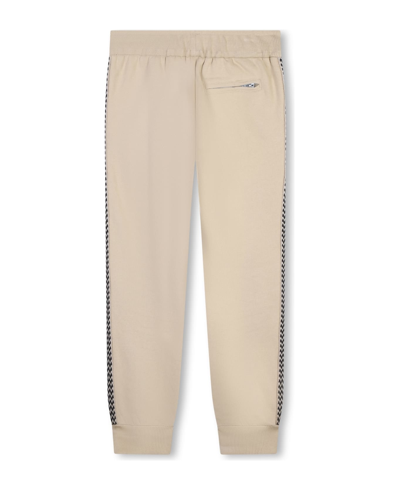 Lanvin Pantaloni Sportivi Con Bordo A Righe - Beige