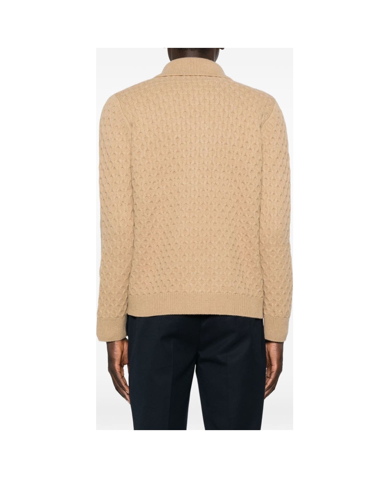 Paolo Pecora Beige Cardigan Jacket - Beige