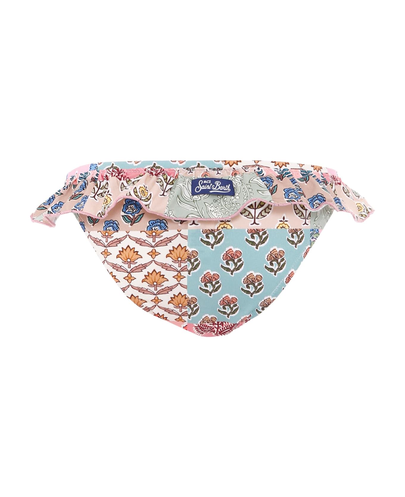 MC2 Saint Barth Multicolor Swim Briefs For Girl With Floarl Print - Multicolor