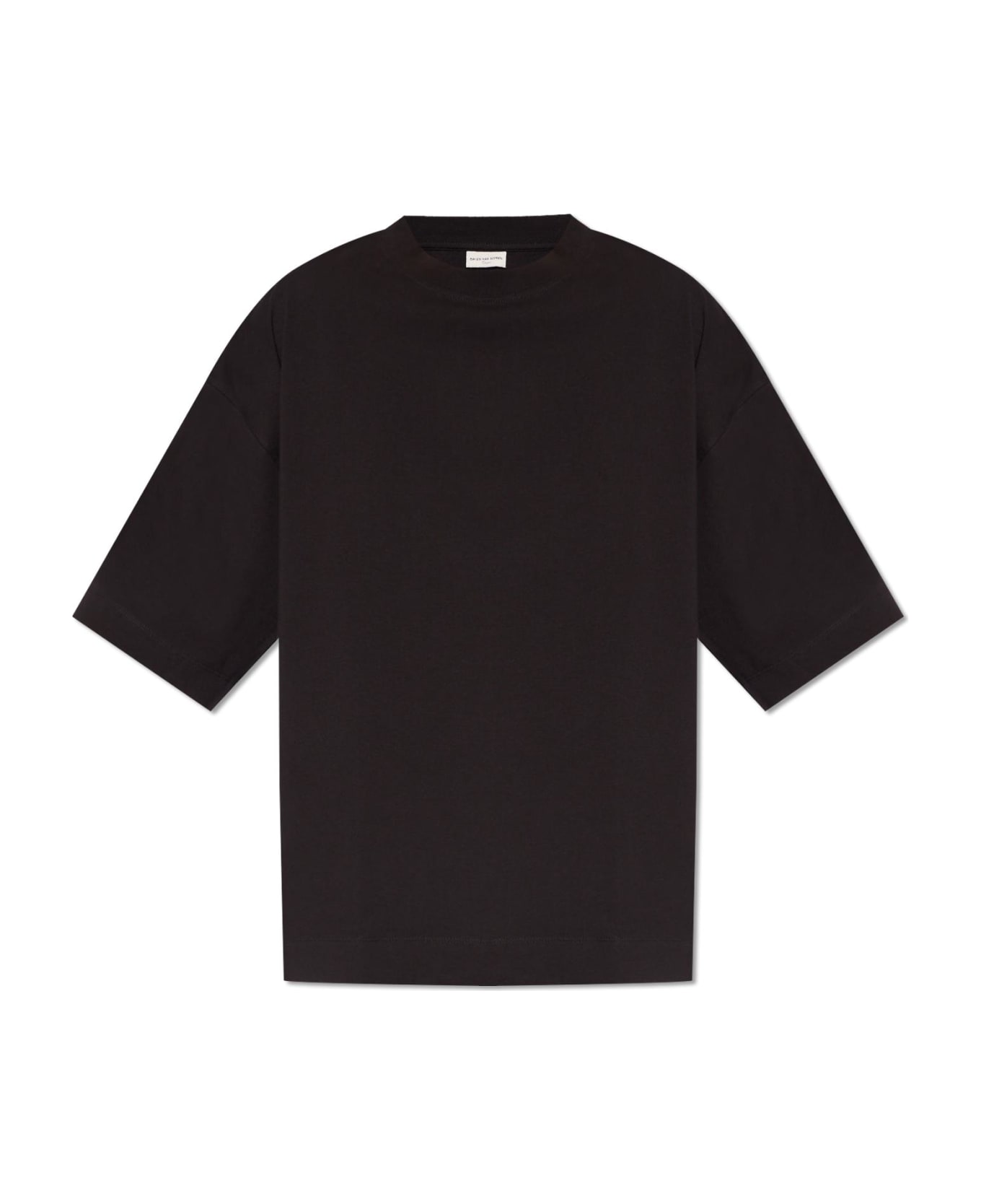Dries Van Noten Cotton T-shirt - Black