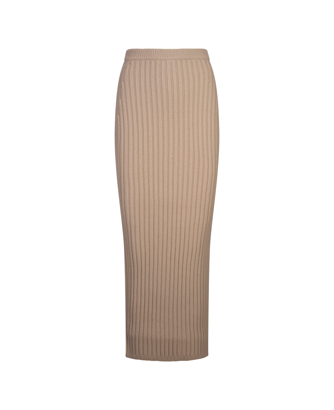 Max Mara Beige Seta Skirt - Brown