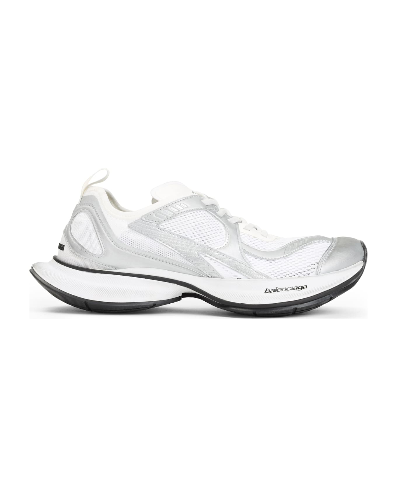 Balenciaga Circuit Sneakers - White Silver