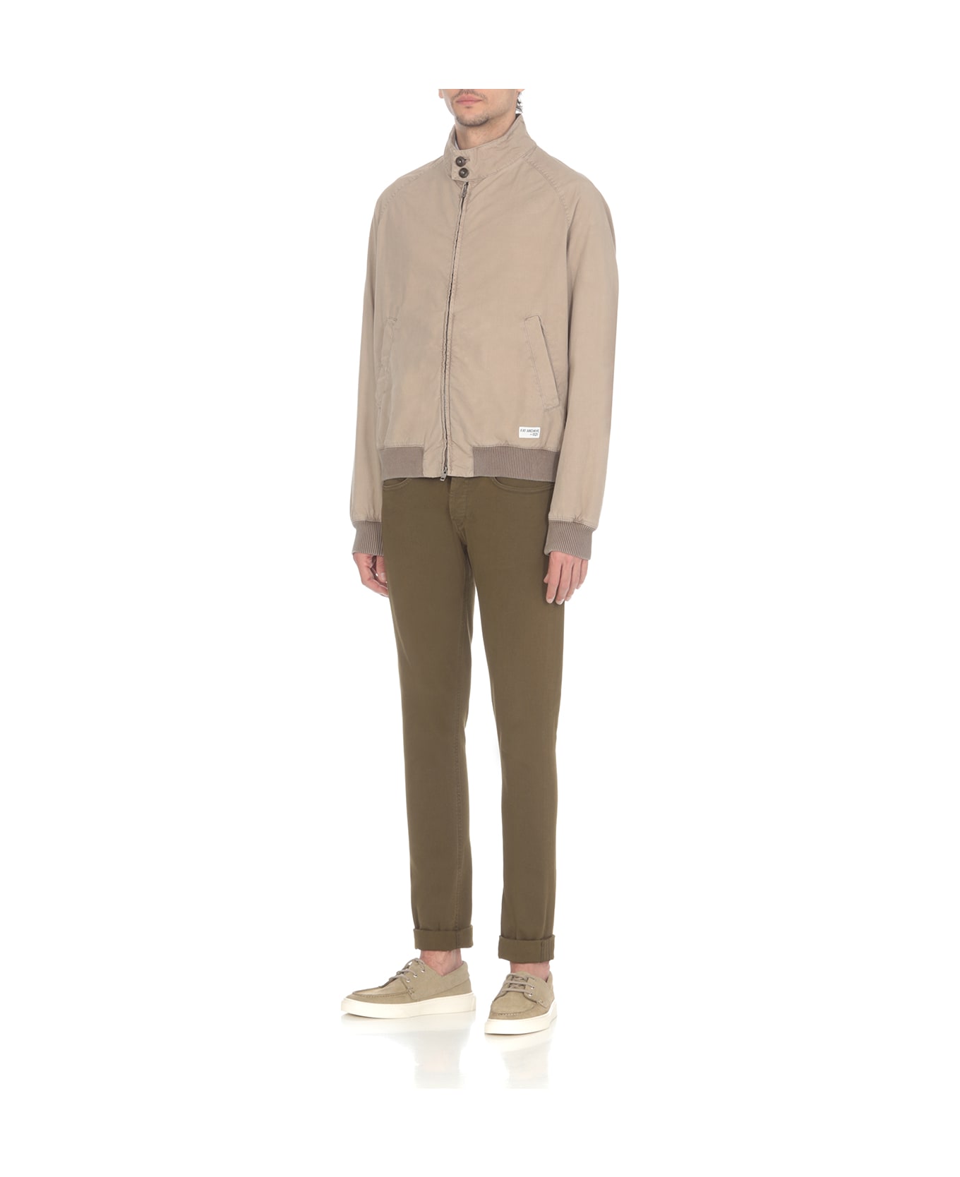 Fay Archive Bomber Jacket - Beige