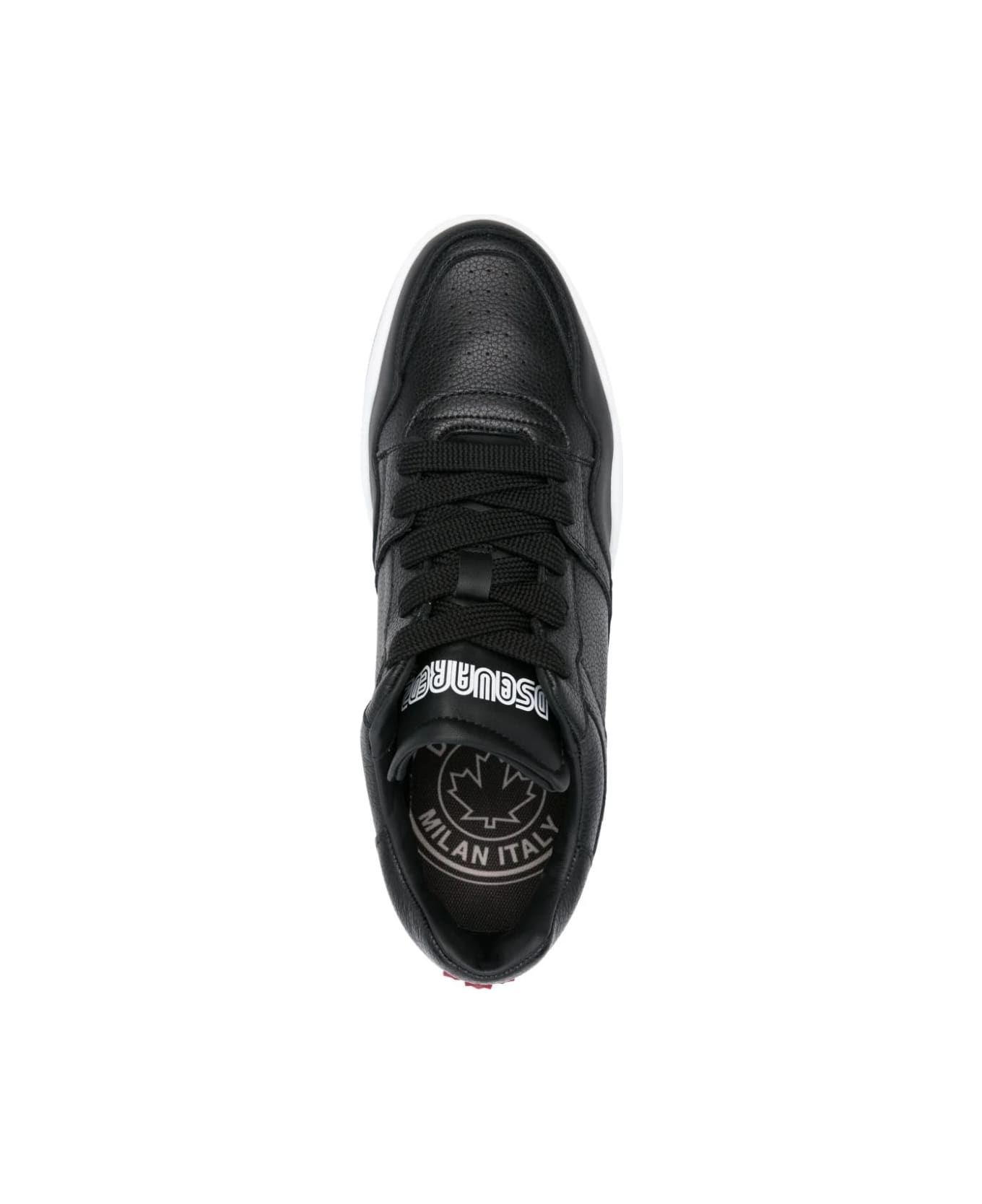 Dsquared2 Black Spiker Sneakers - Black