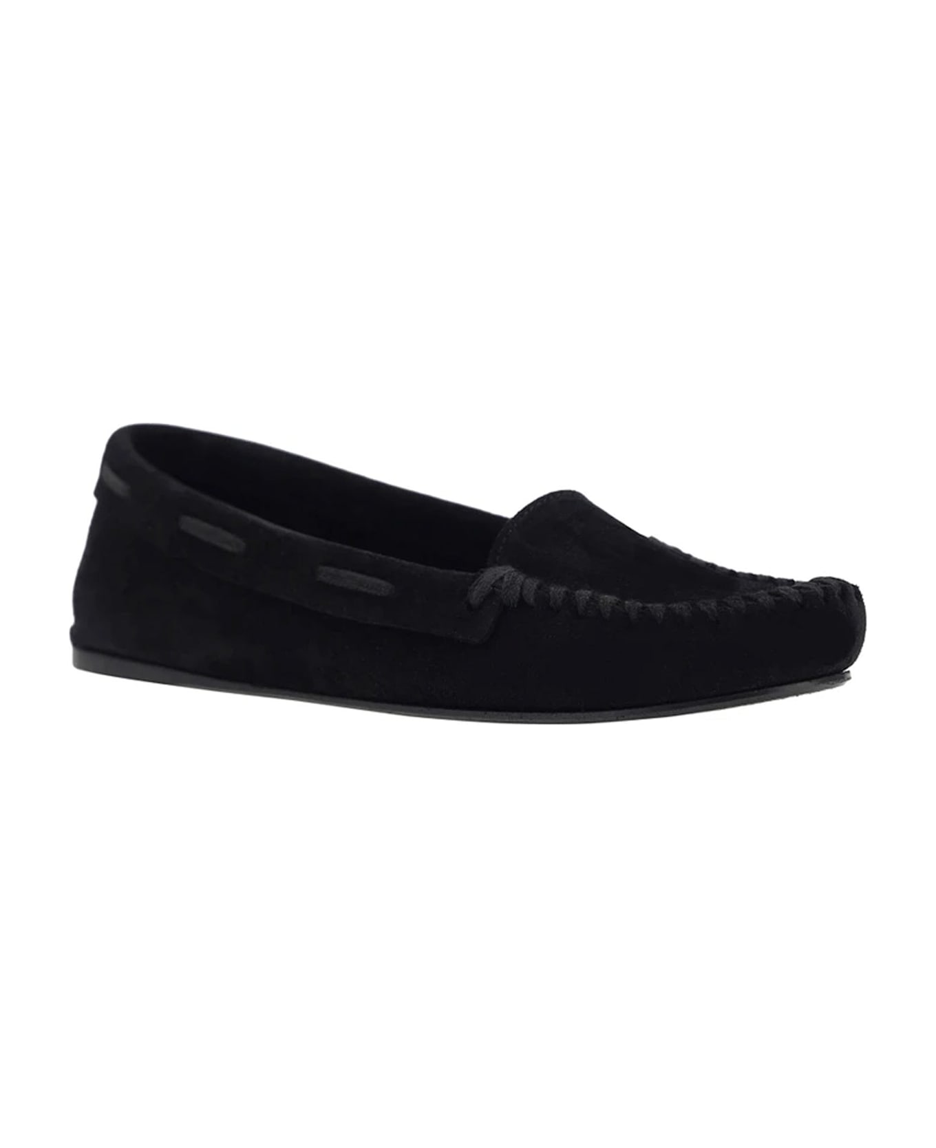 The Row Mabel Leather Loafers - Black
