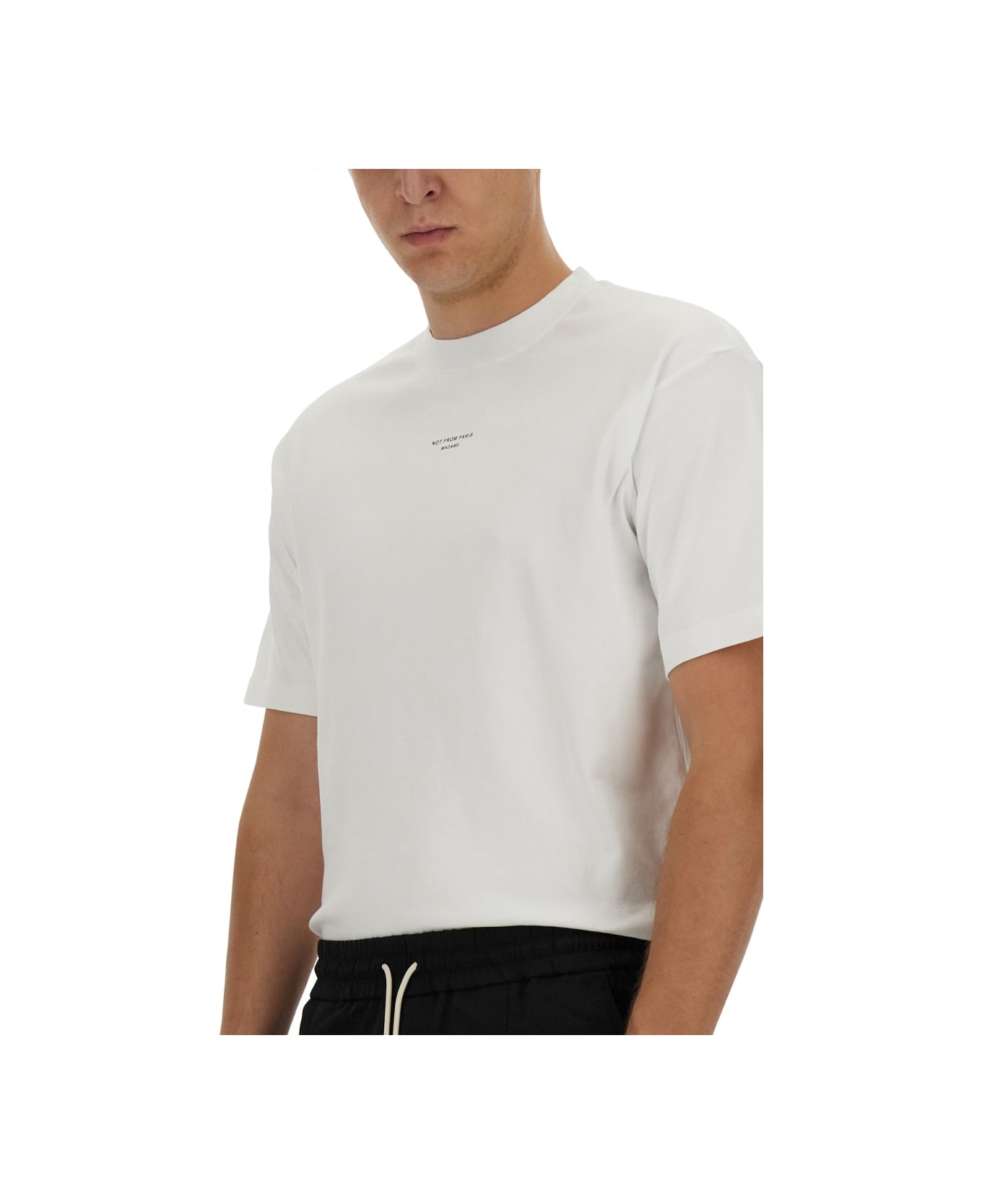 Drôle de Monsieur "slogan" T-shirt - WHITE