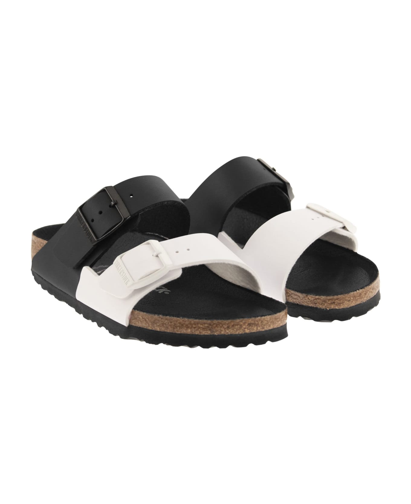 Birkenstock Arizona Split Sandal - Black/white