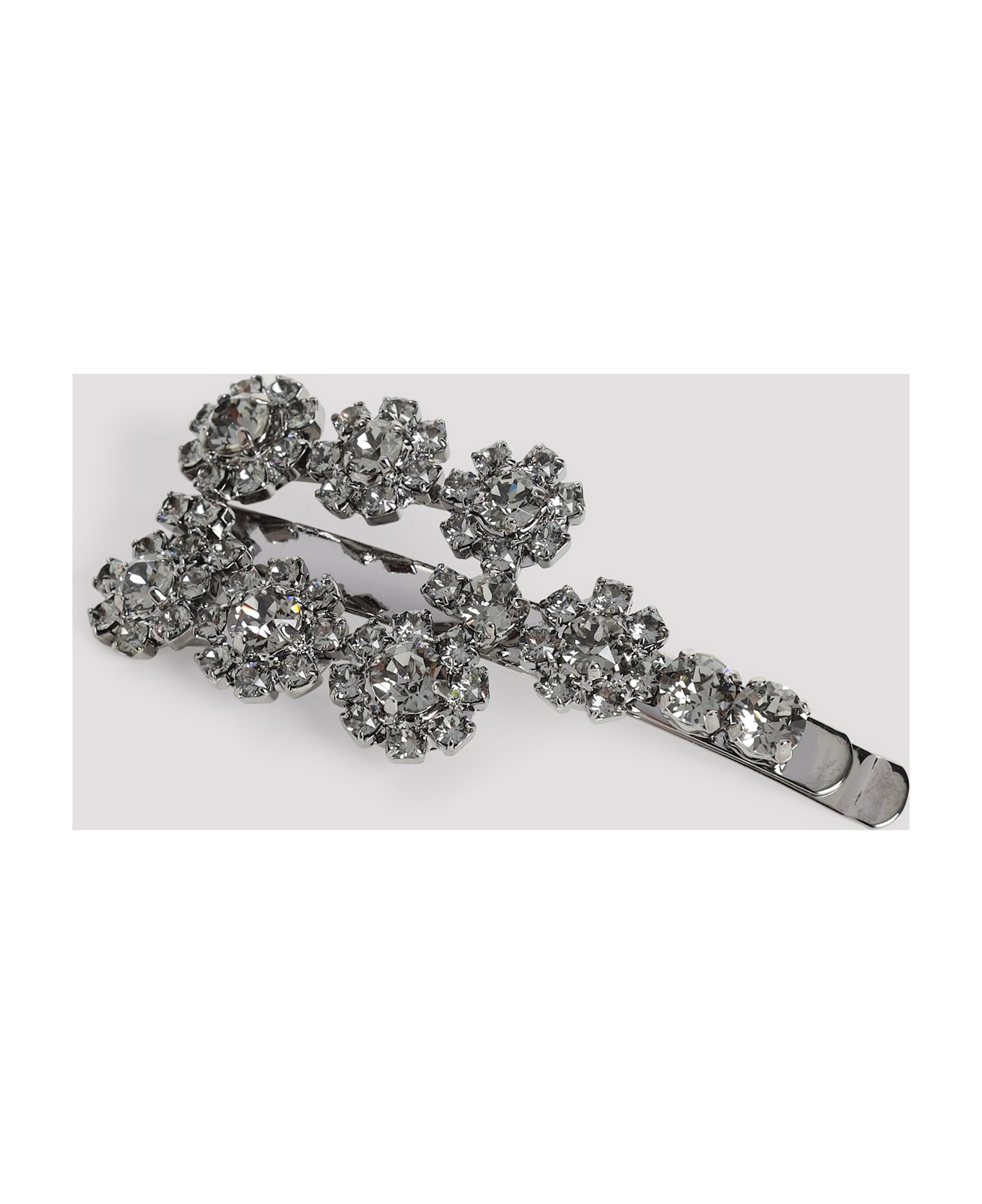 Roger Vivier Flower Strass Hair Clip - Crystal