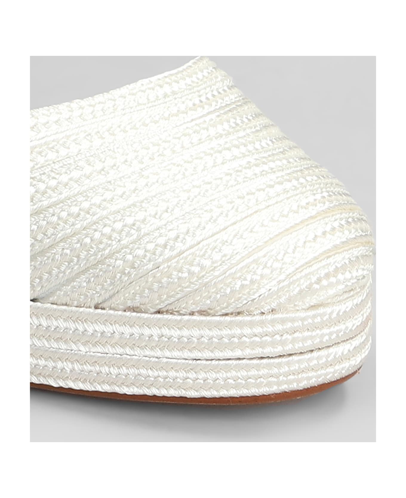 Castañer Carolyn-142 Wedges In White Fabric - white
