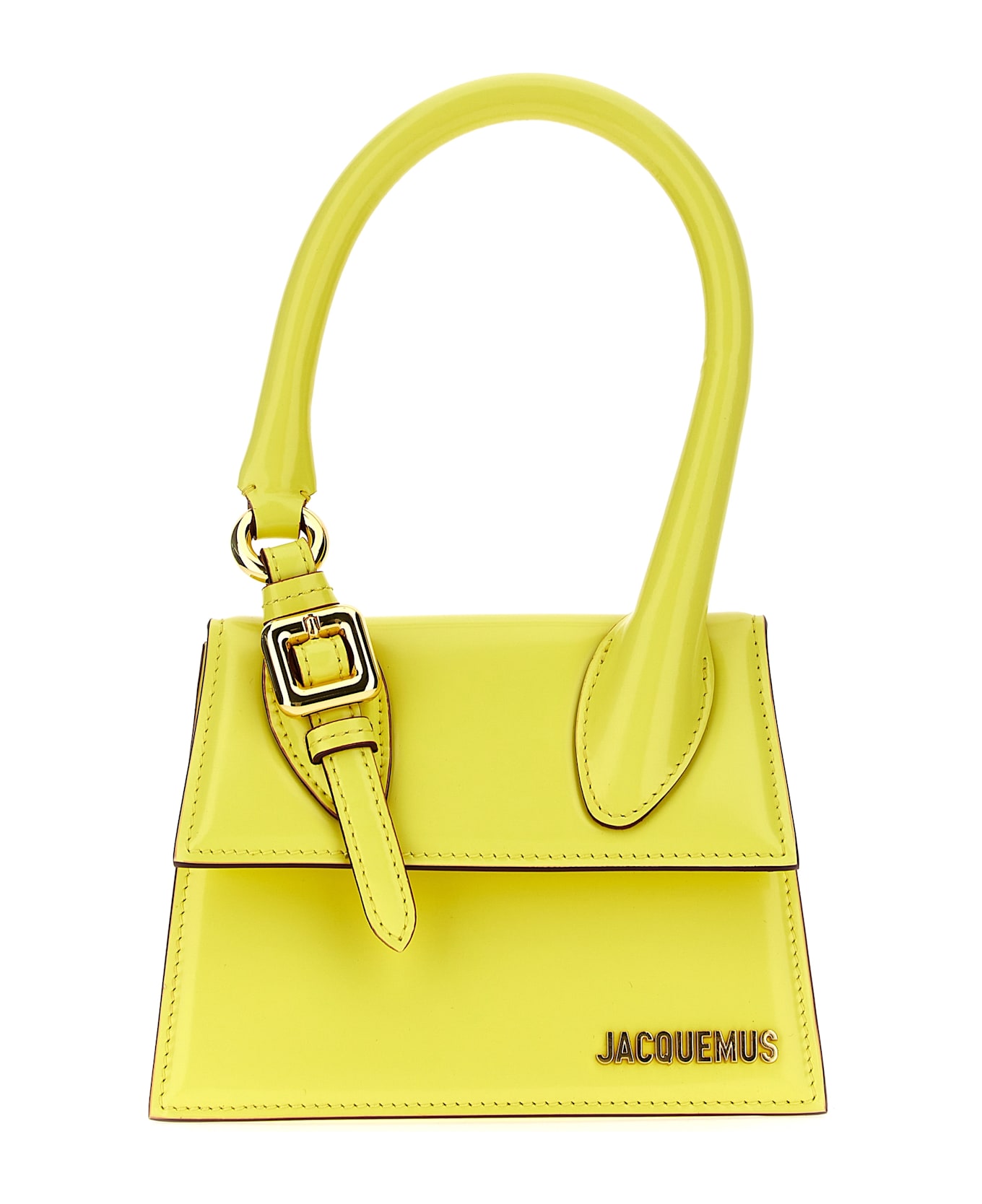 Jacquemus 'le Chiquito Moyen Boucle' Handbag - Yellow