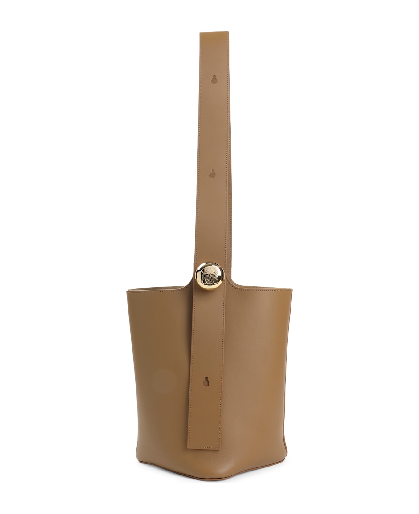 Loewe Pebble Bucket Medium Shoulder Bag - Oak