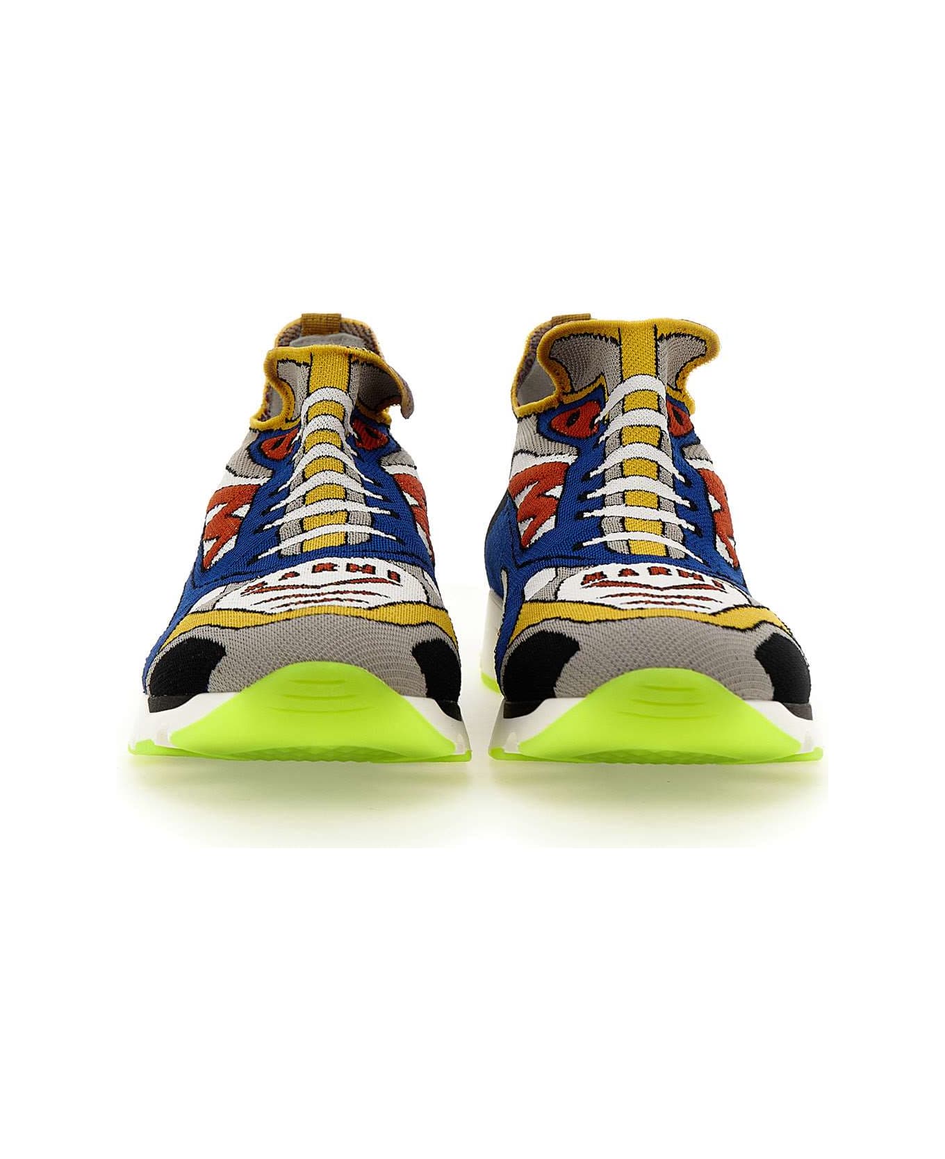 Marni 'snzu014701' Fabric Sneakers - Multicolor