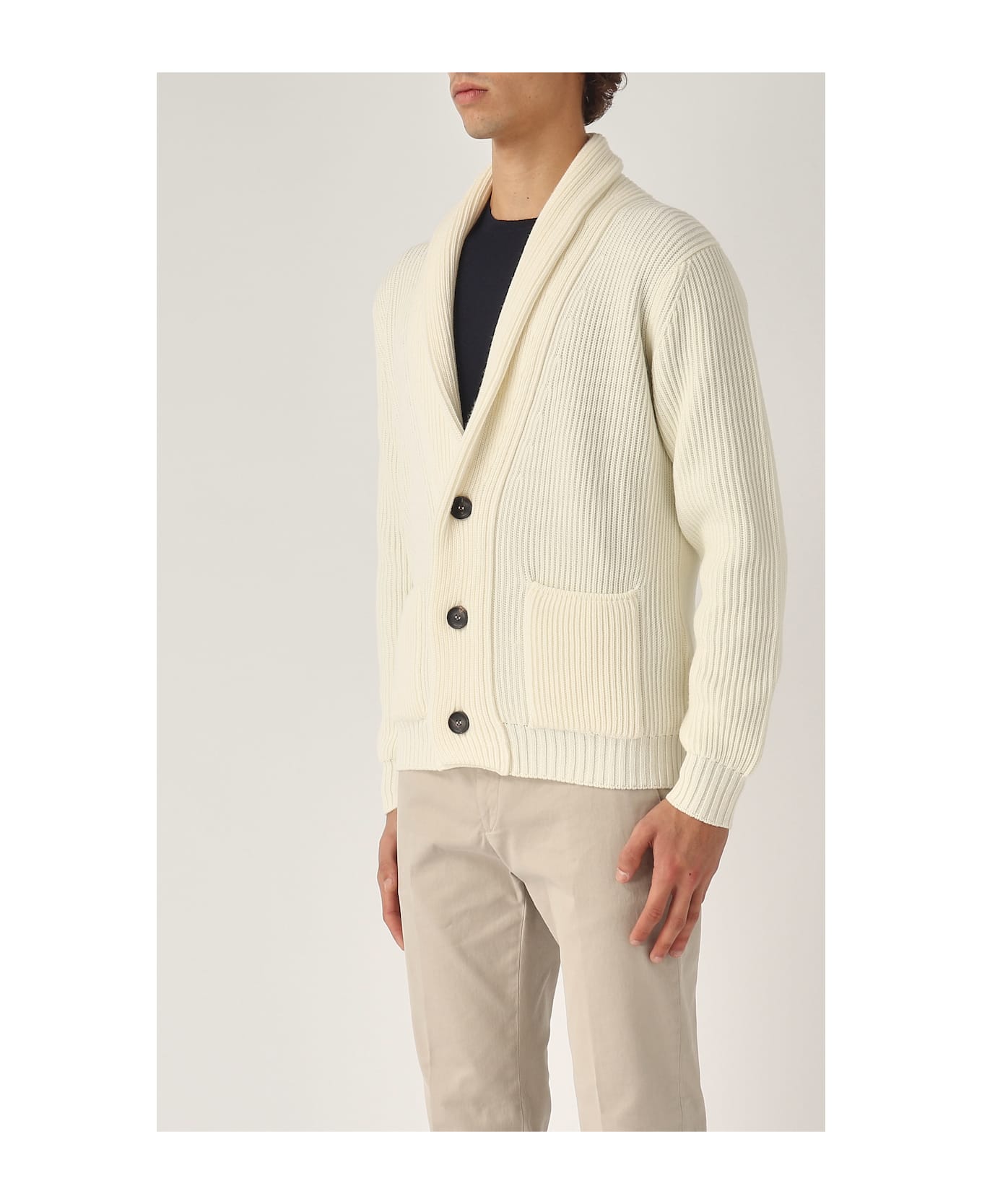 Filippo De Laurentiis Cardigan Sciallato Cardigan - LATTE