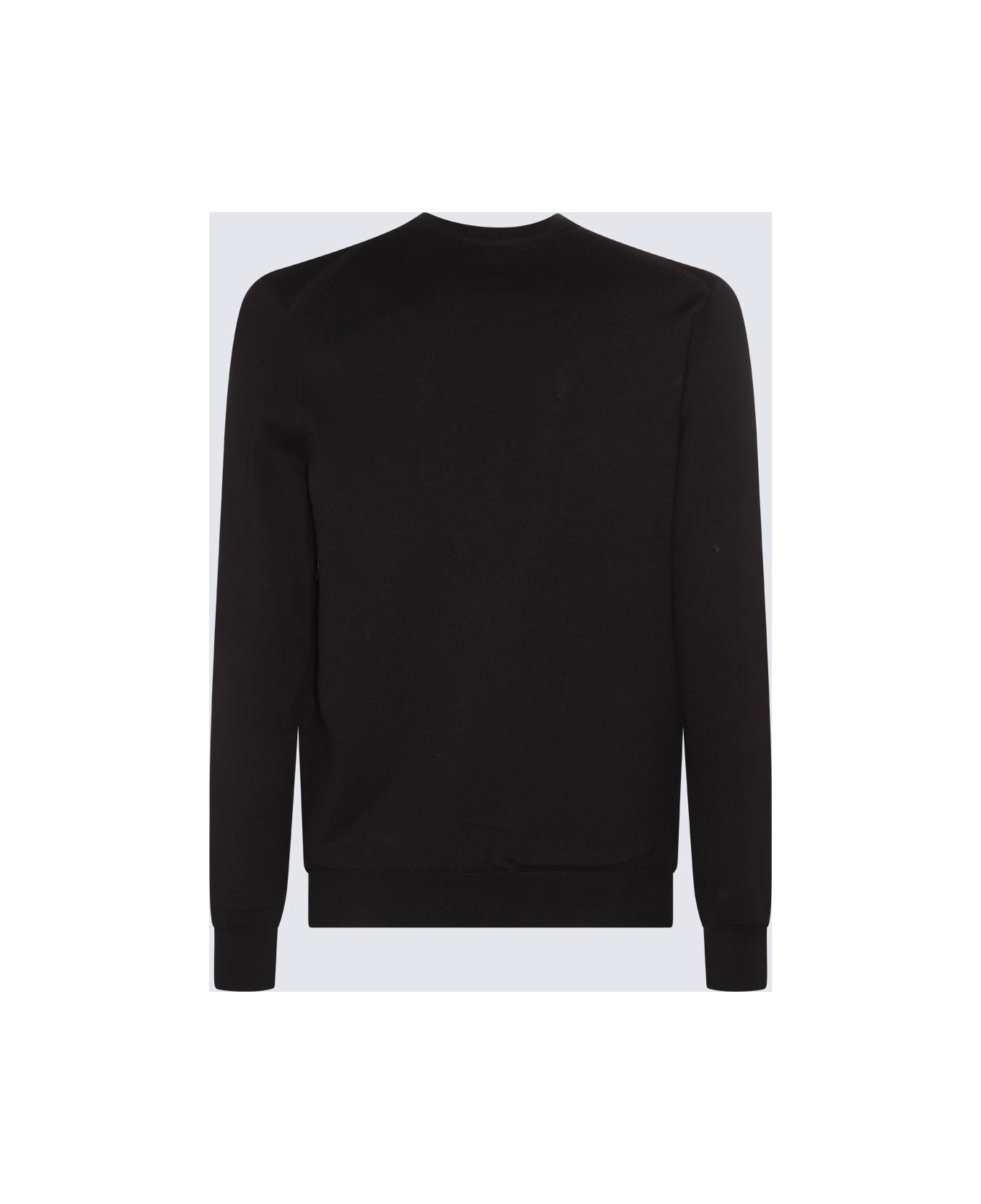 Fred Perry Black Cotton-wool Blend Jumper - Black