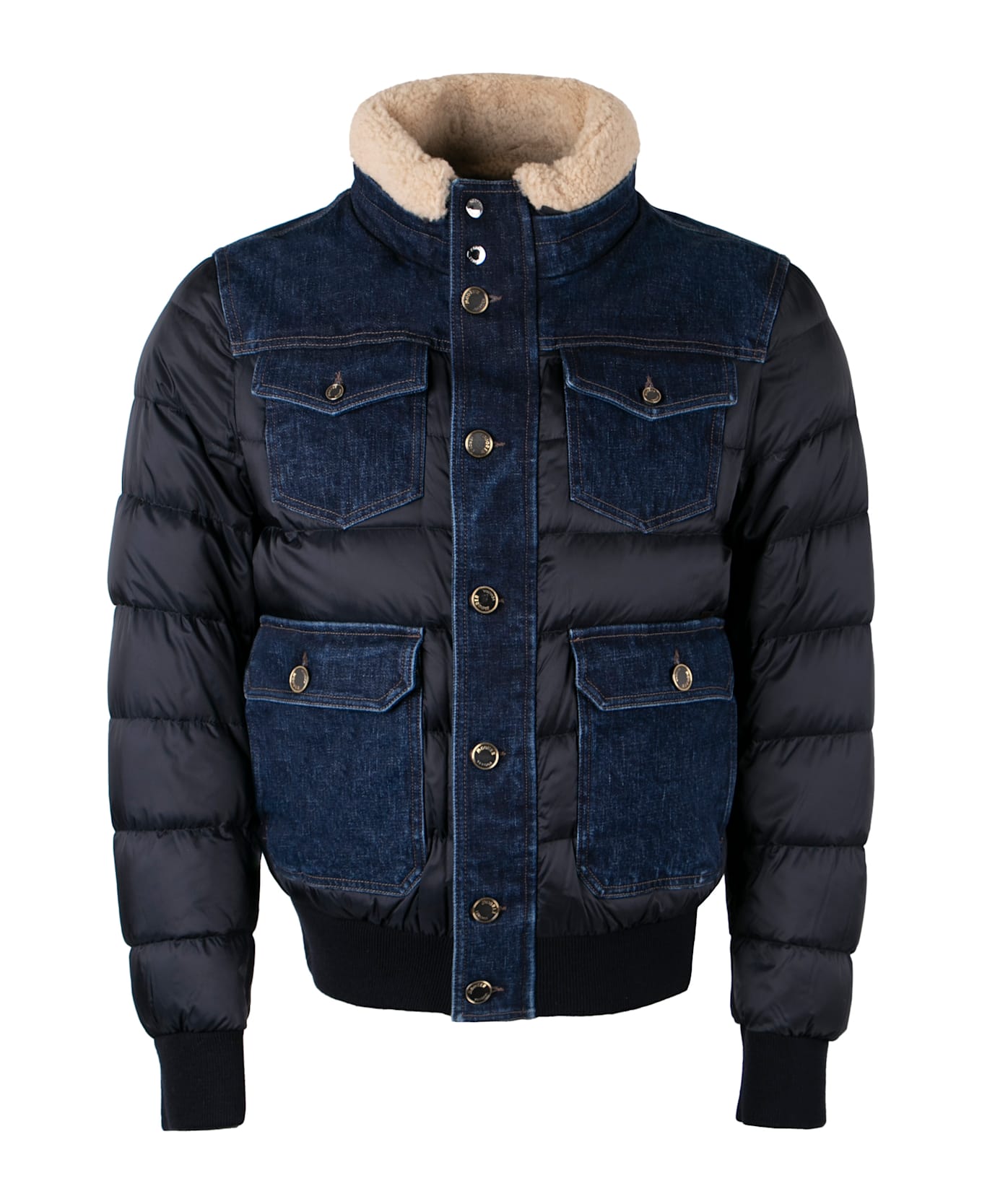Moorer Petrone Padded Jacket - blue