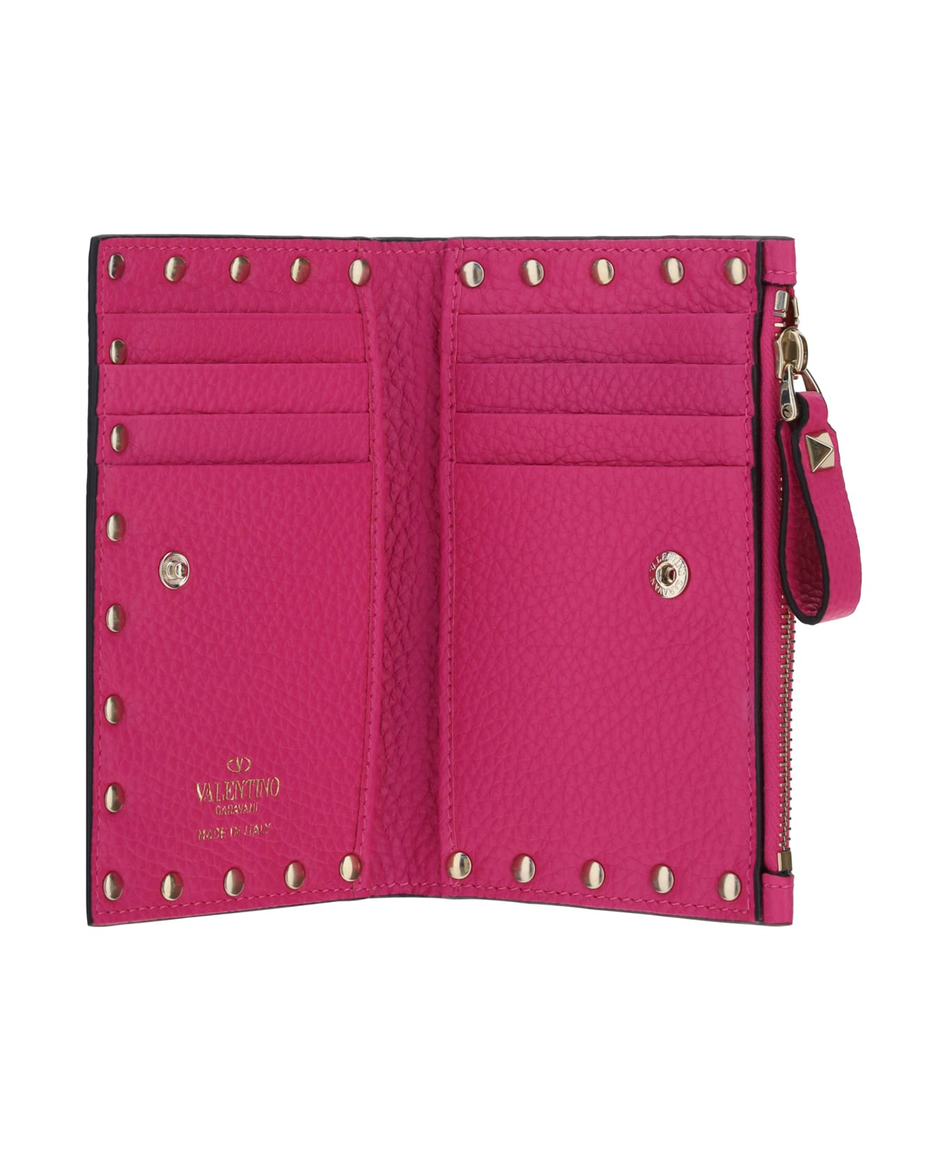 Valentino Garavani Rockstud French Wallet - Pink Pp