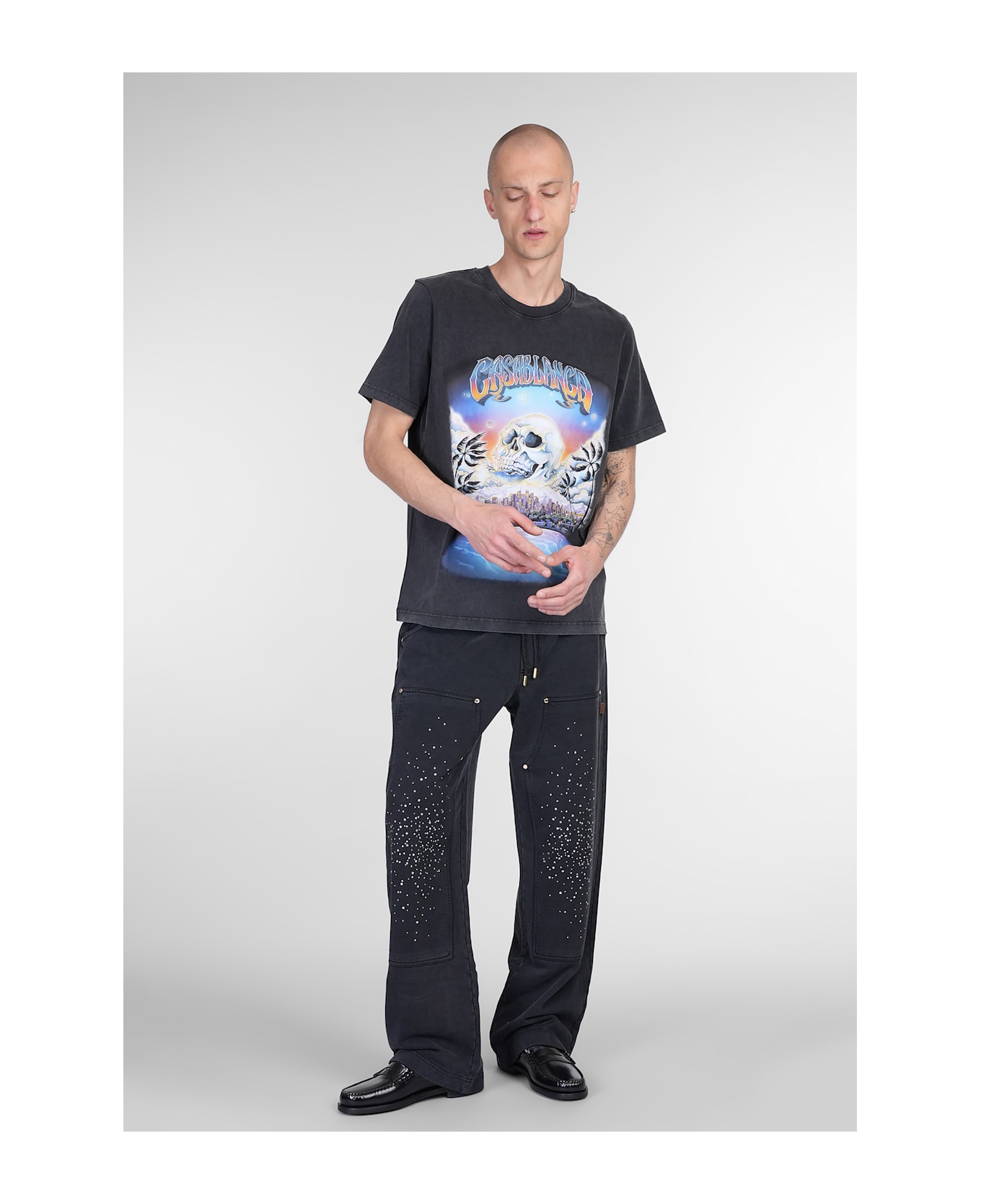 Casablanca Pants In Black Cotton - black