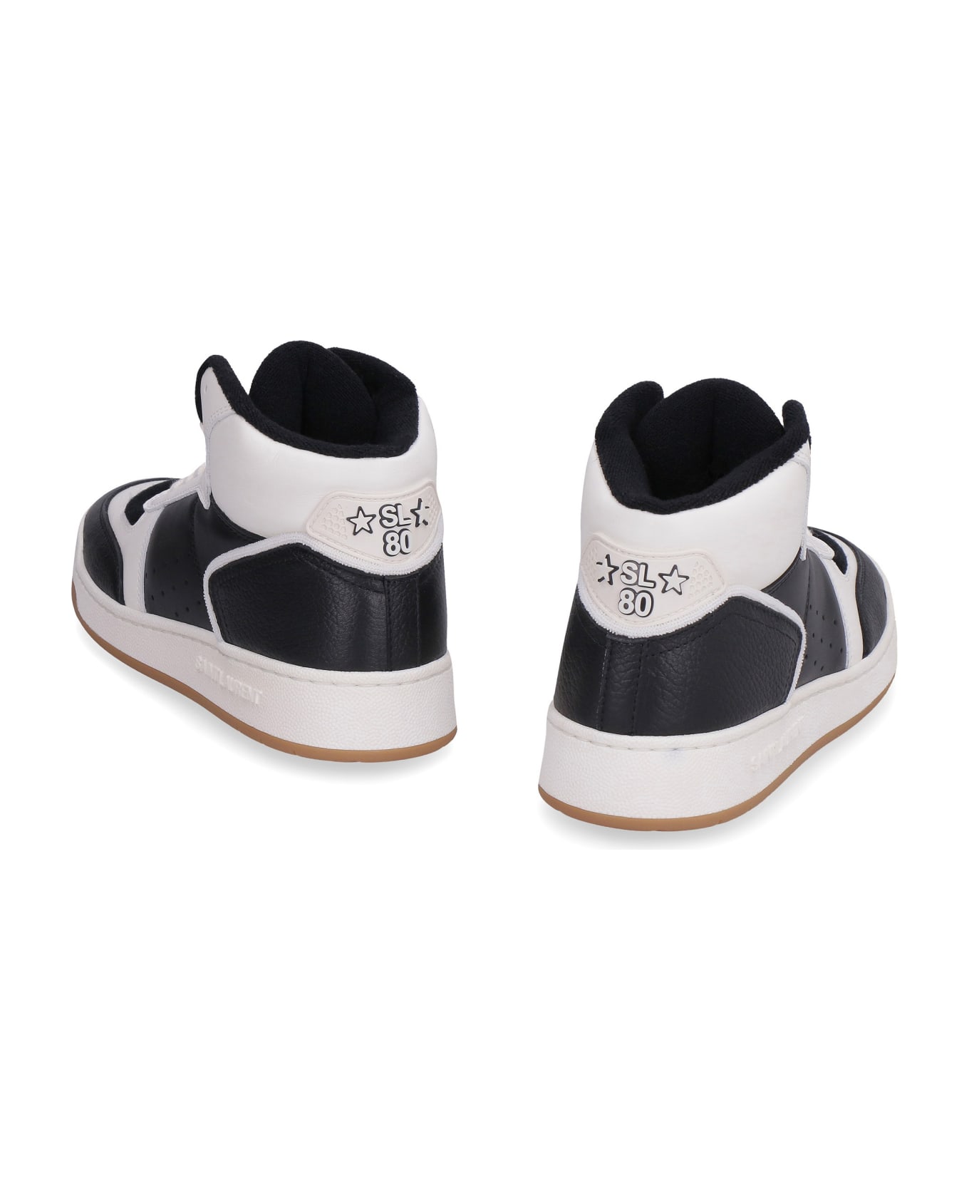 Saint Laurent Leather High-top Sneakers - black スニーカー