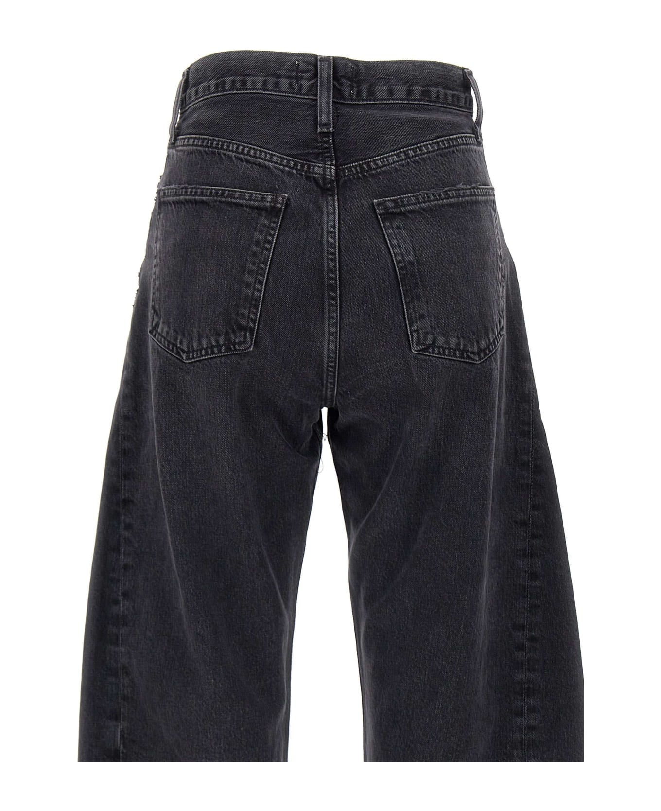 AGOLDE "luna Pieced" Organic Cotton Jeans - BLACK