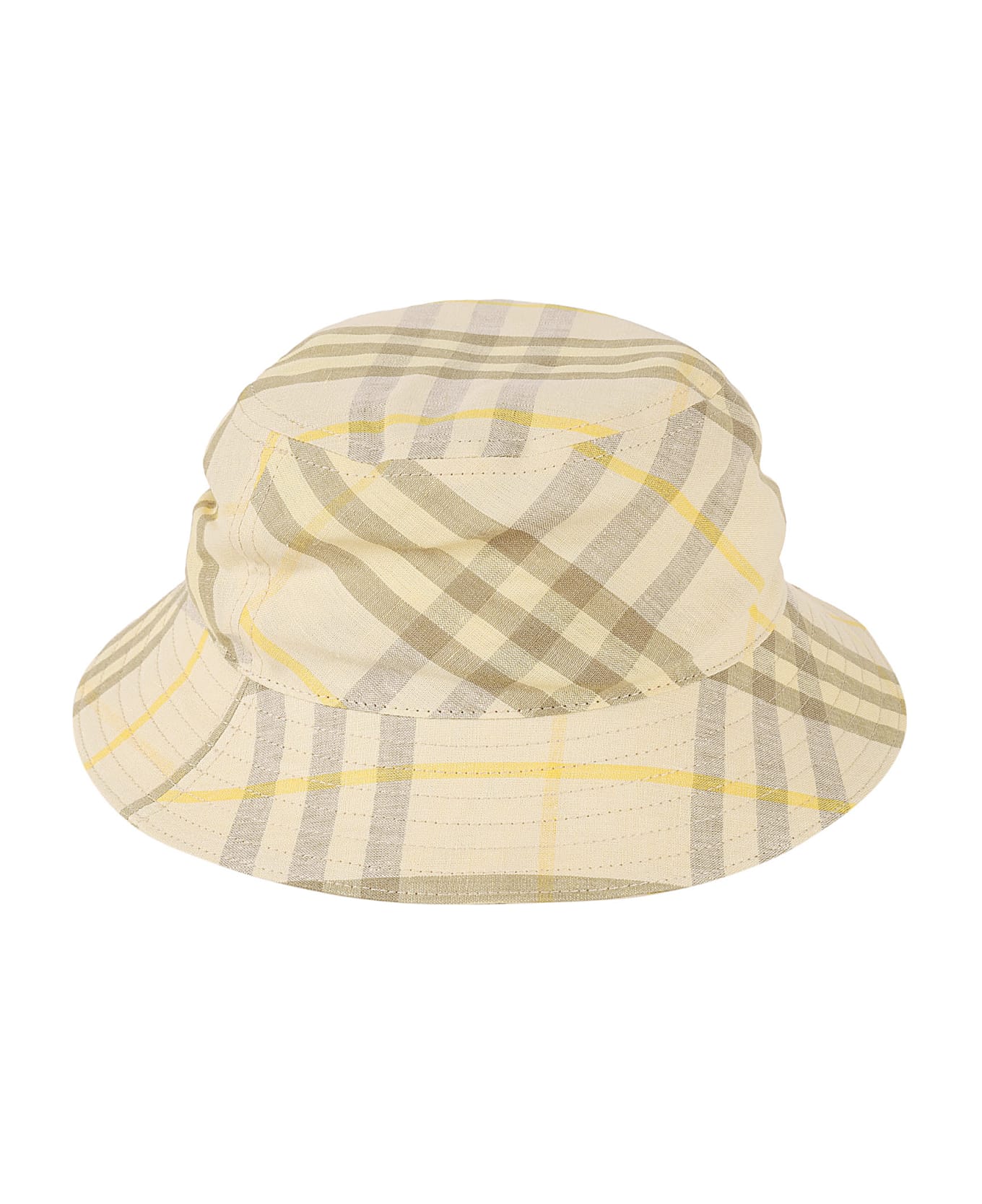 Burberry Check Bucket Hat - Wheat IP Check