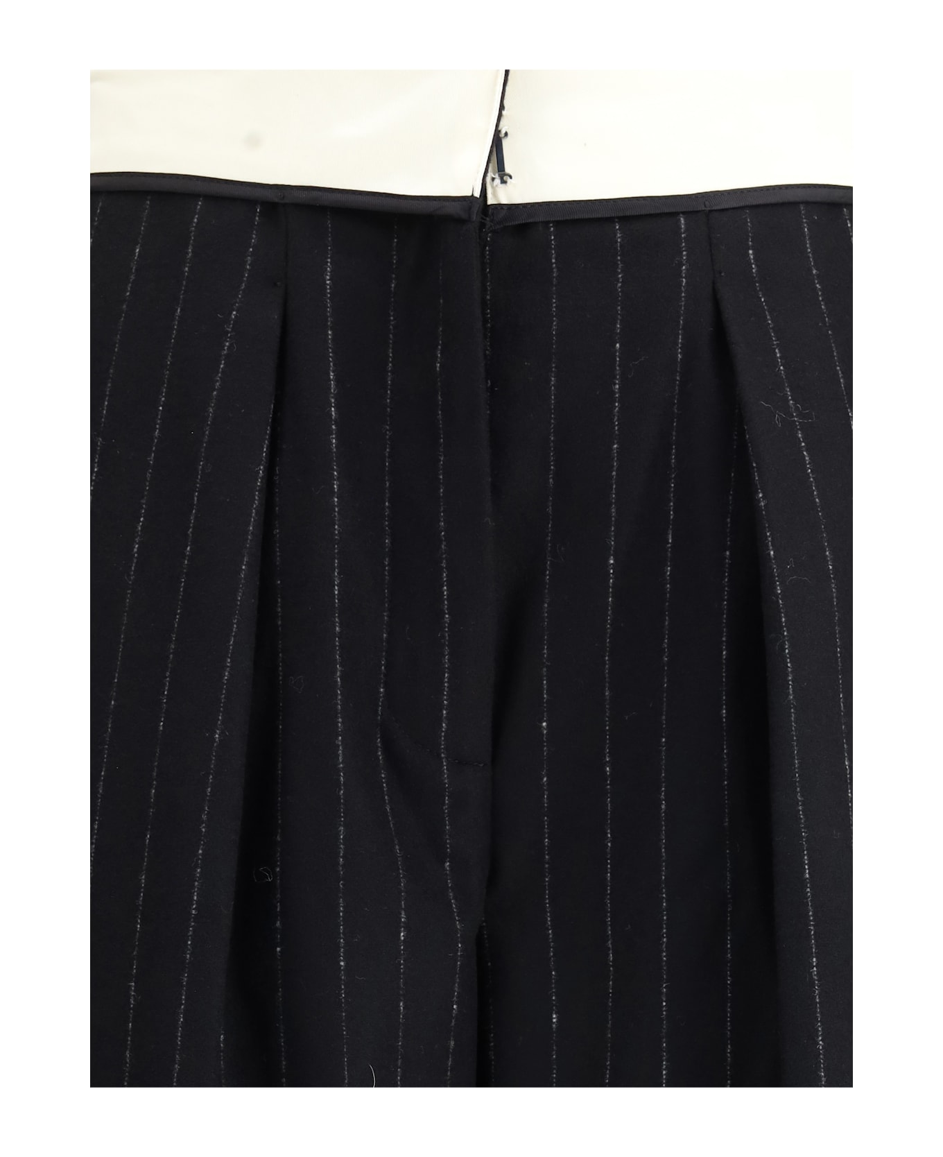 Forte_Forte Sartorial High-waisted Pinstripe Wool-blend Trousers