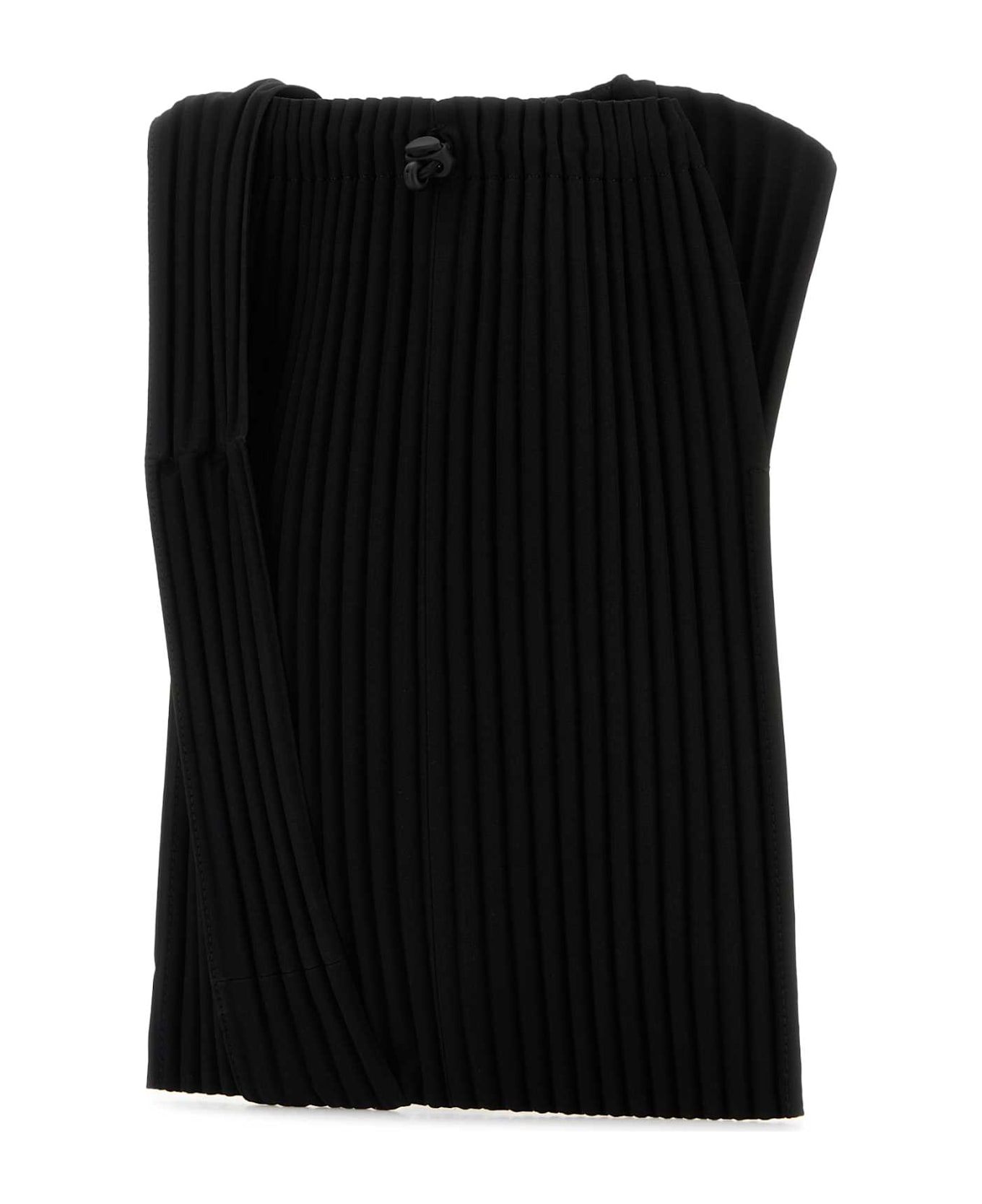 Homme Plissé Issey Miyake Black Fabric Crossbody Bag - BLACK