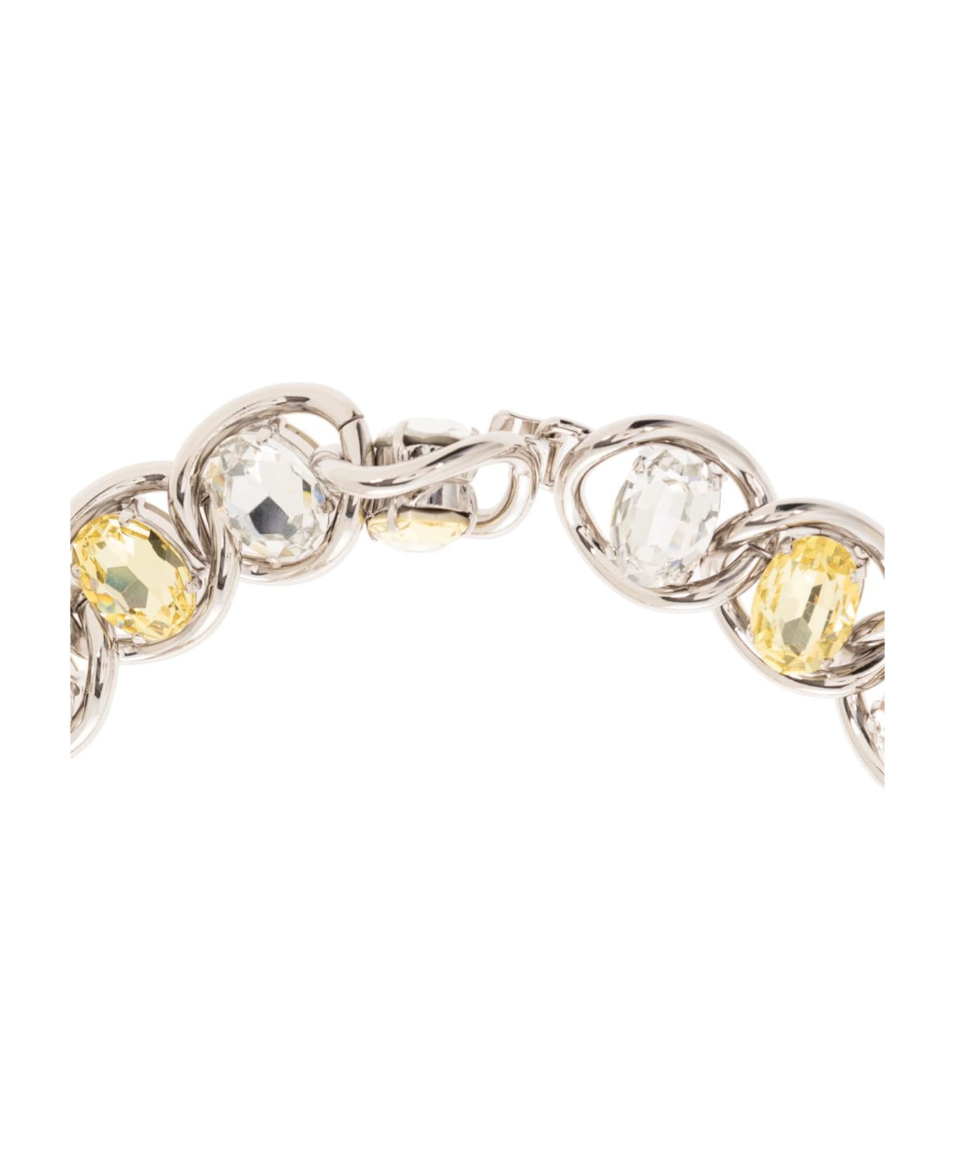 Marni Rhinestone-embellished Necklace - Celery Glass ネックレス