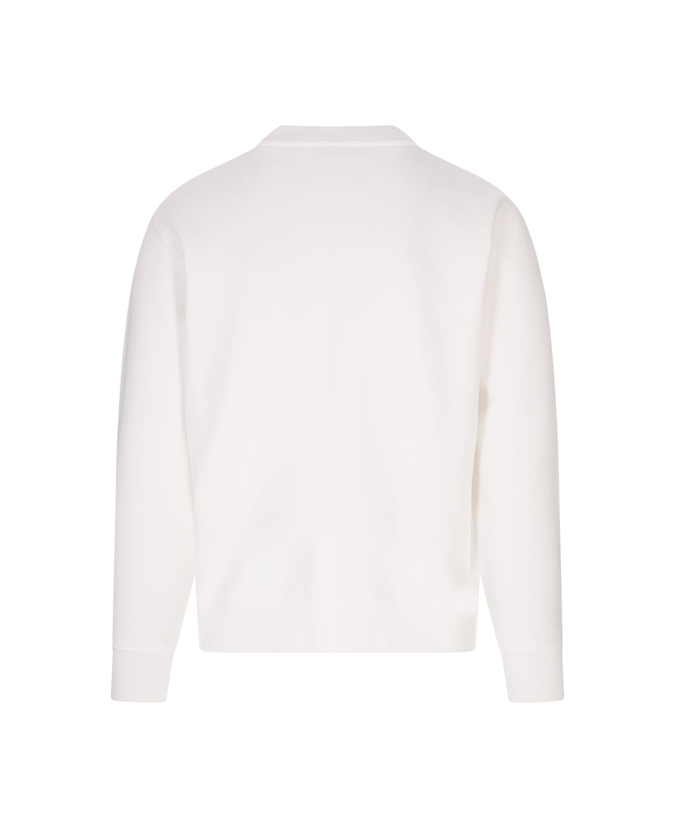 Autry Cotton Sweatshirt With Logo - Bianco