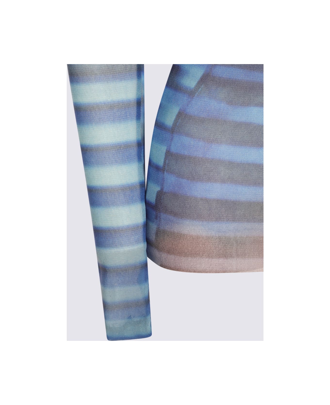 Jean Paul Gaultier Light Blue Top - LIGHTBLUE/BLUE/PEACH