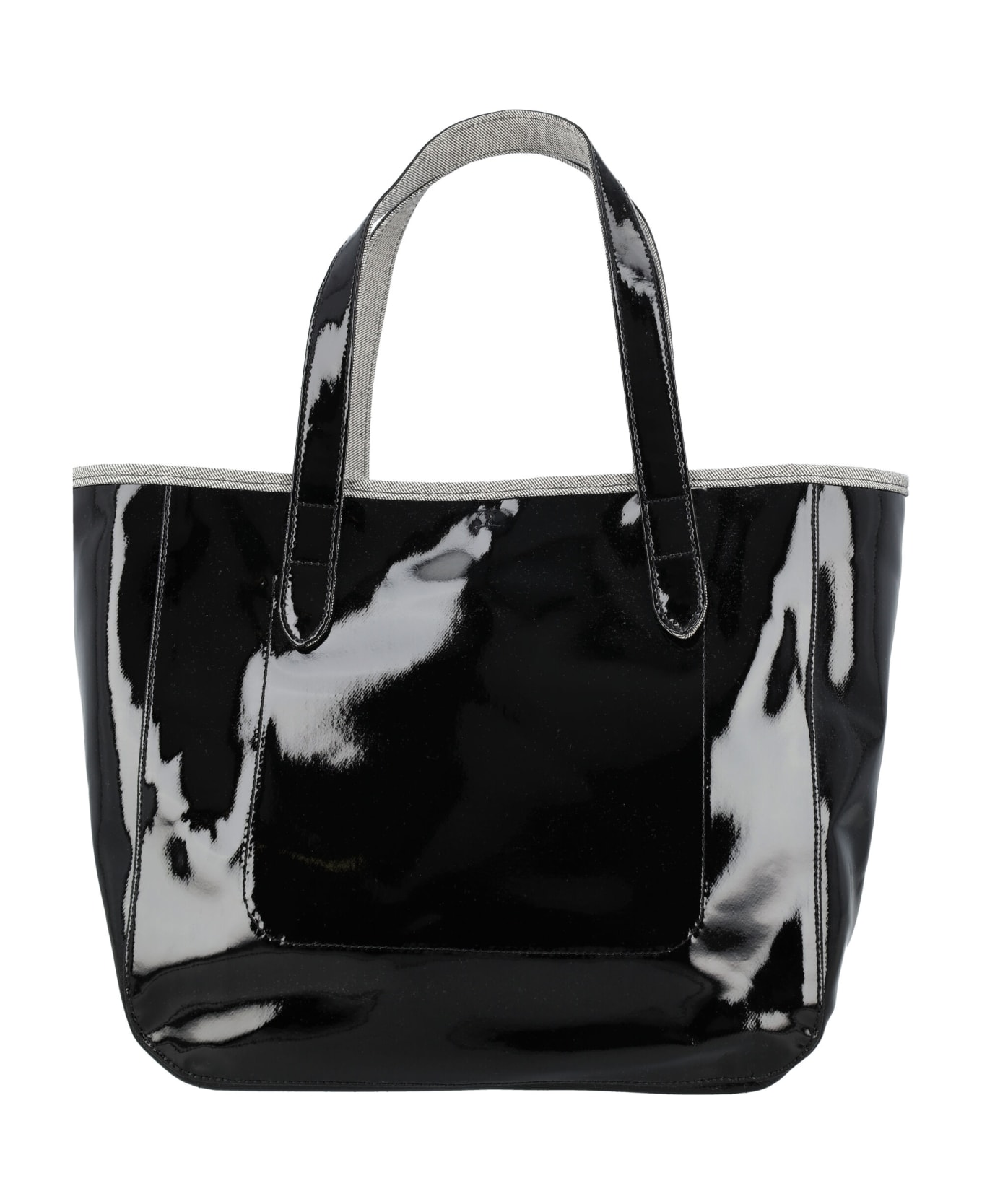 J.W. Anderson Coated Denim Belt Tote Bag - BLACK