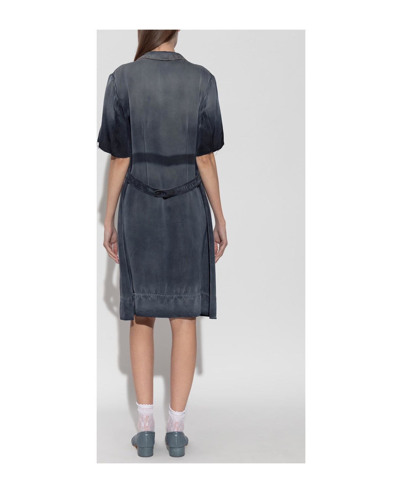 Maison Margiela Dress With A Vintage Effect - Corrosed Blue
