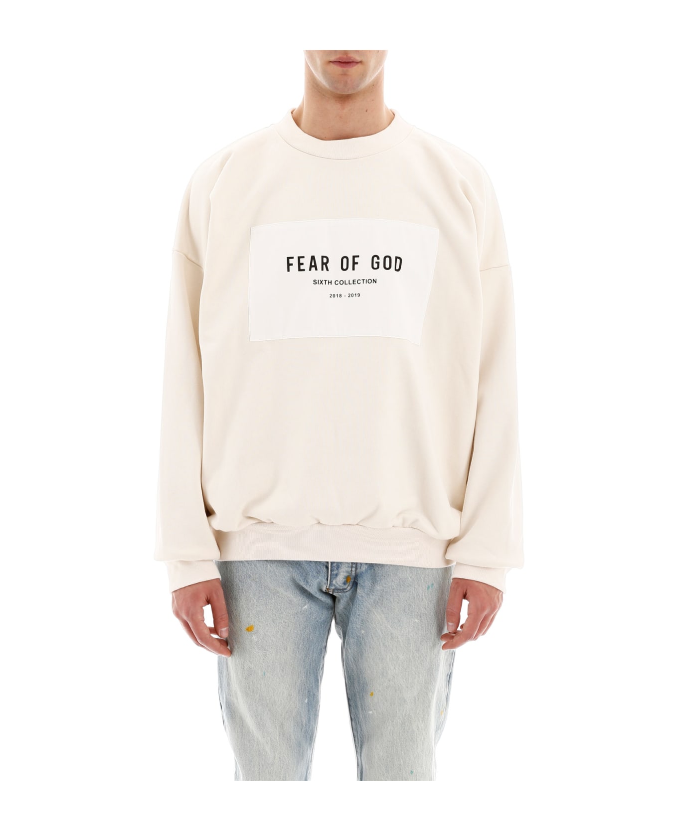Fear of God Logo Patch Sweatshirt - CREAM CREAM (Beige)