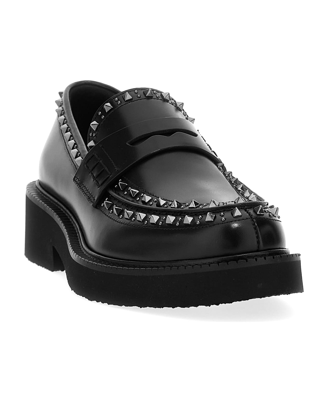 Valentino Garavani 'gentleglam' Loafers - NERO