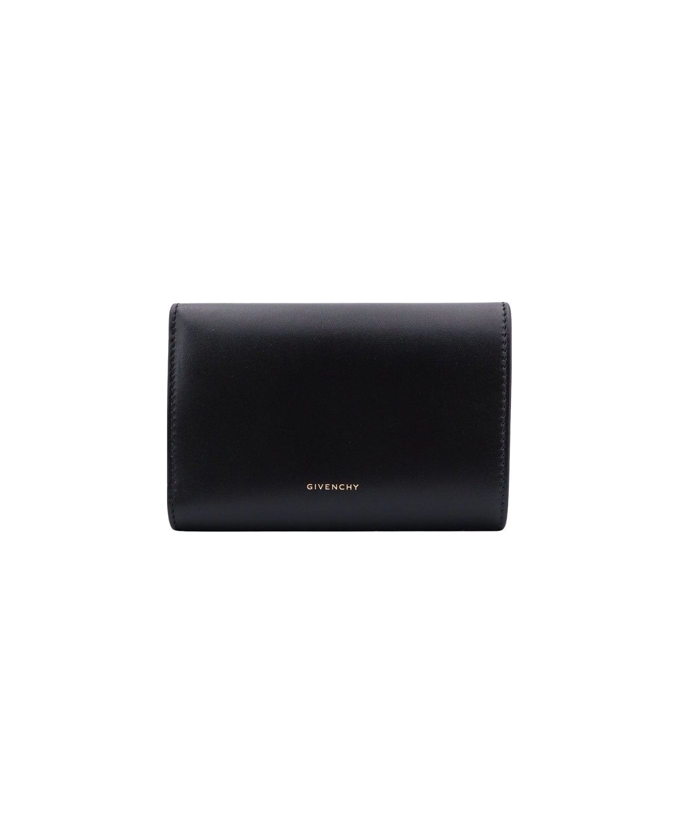 Givenchy 4g Plaque Flap Wallet - Black