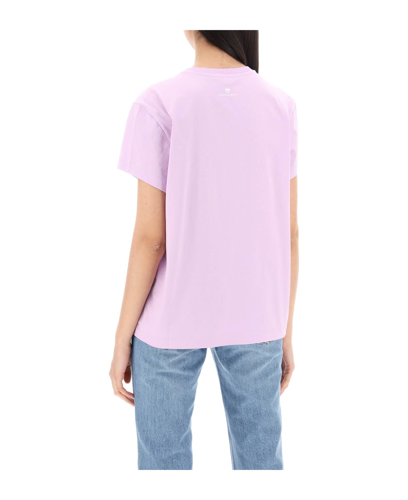 Stella McCartney Iconic Mini Heart T-shirt - WASHED LILAC (Purple)