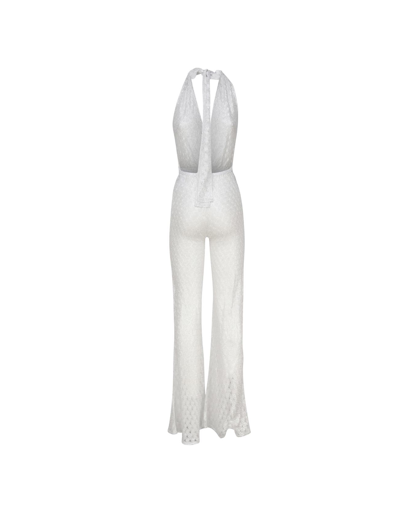 Missoni Seventies Viscose Jumpsuit - Brilliant white