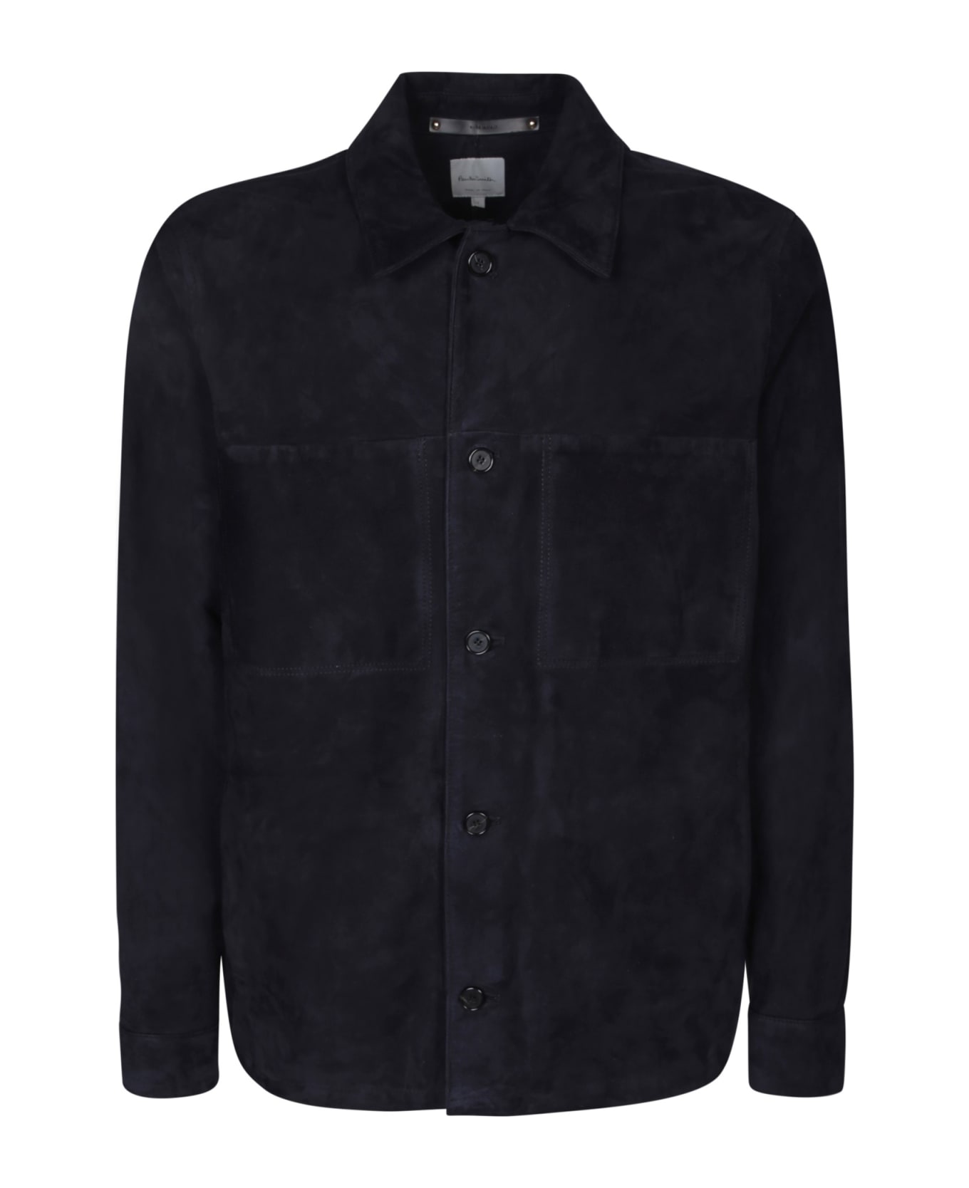 Paul Smith Suede Blue Overshirt - Blue