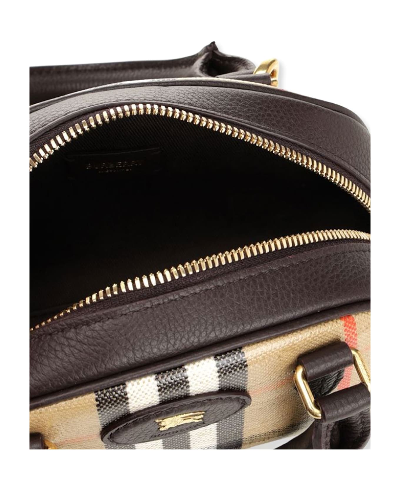 Burberry Check Coated Canvas Shoulder Bag - SAND