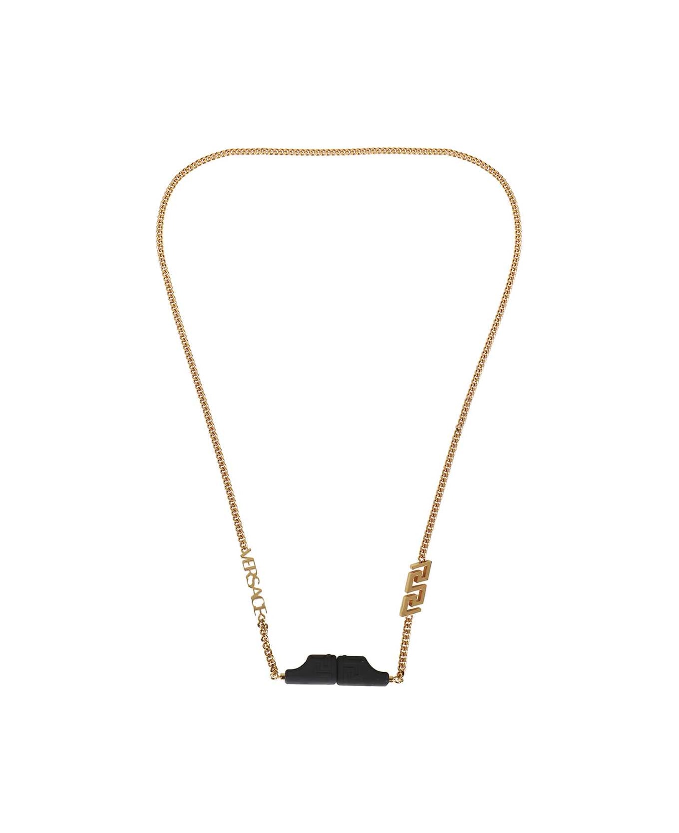 Versace Chain Strap For Wireless Headphones - black